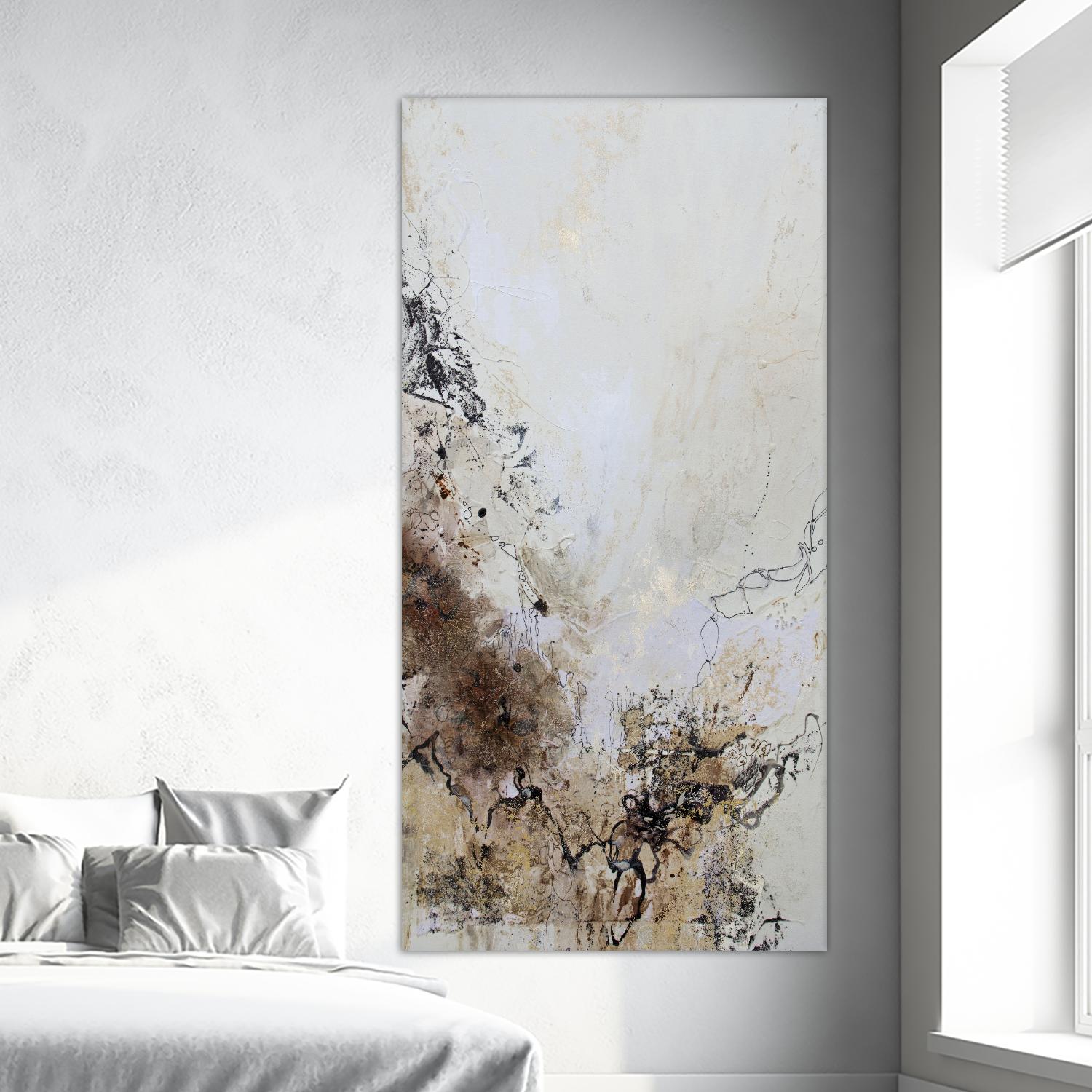 Stained II by Jennifer Gardner on GIANT ART - brown abstract