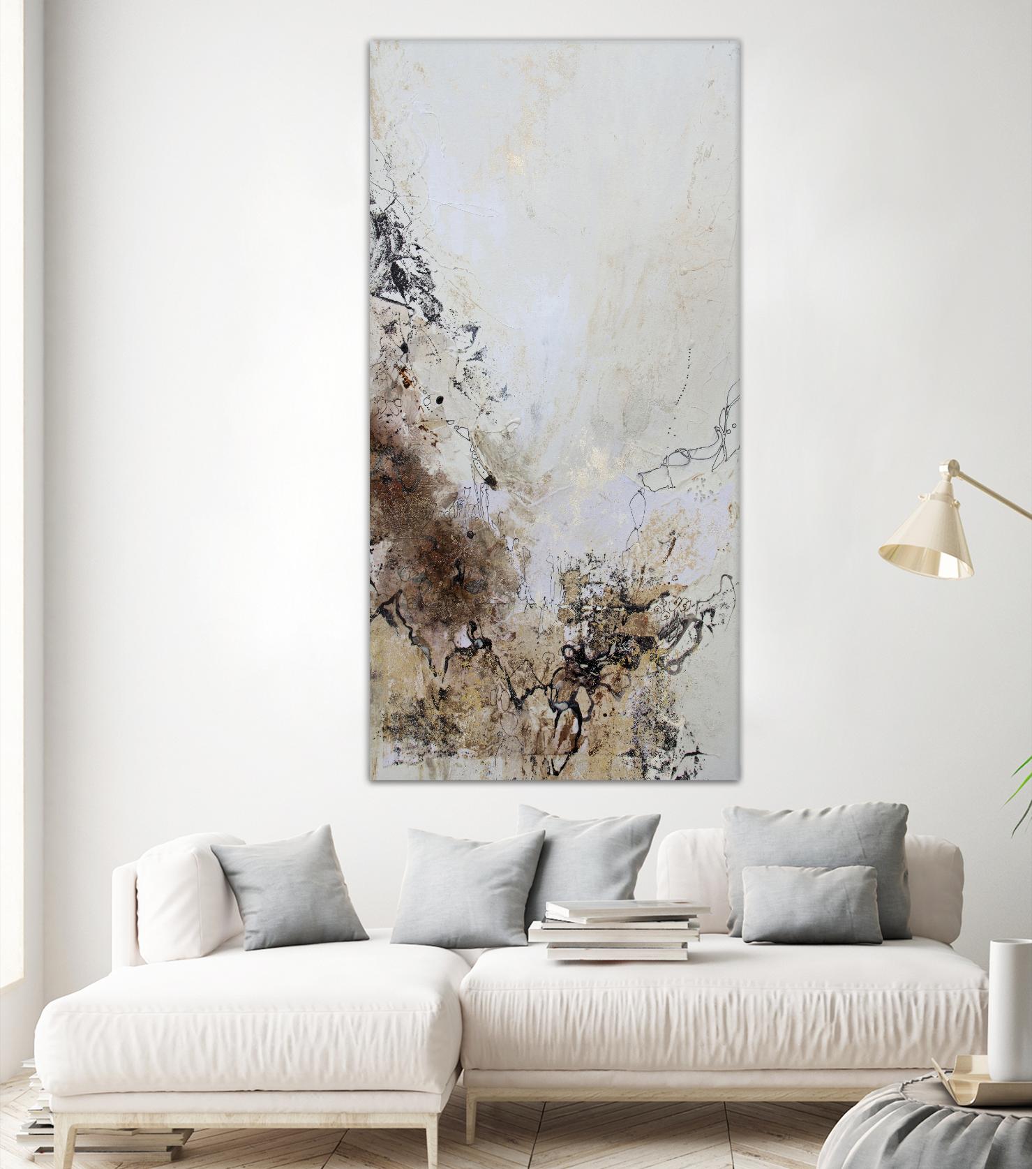 Stained II by Jennifer Gardner on GIANT ART - brown abstract