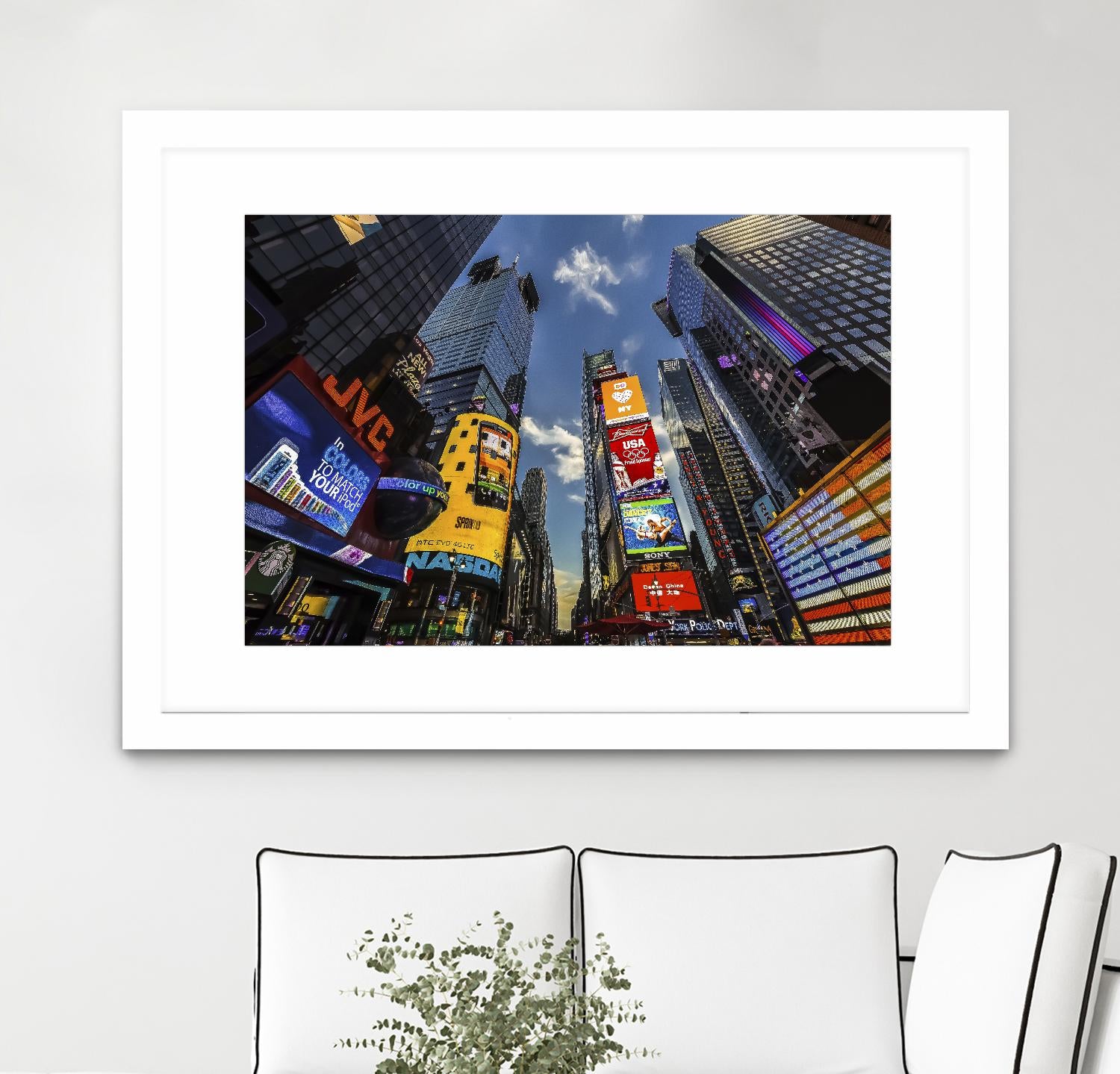Times Square Towers by Guilliame Gaudet on GIANT ART - black city scene