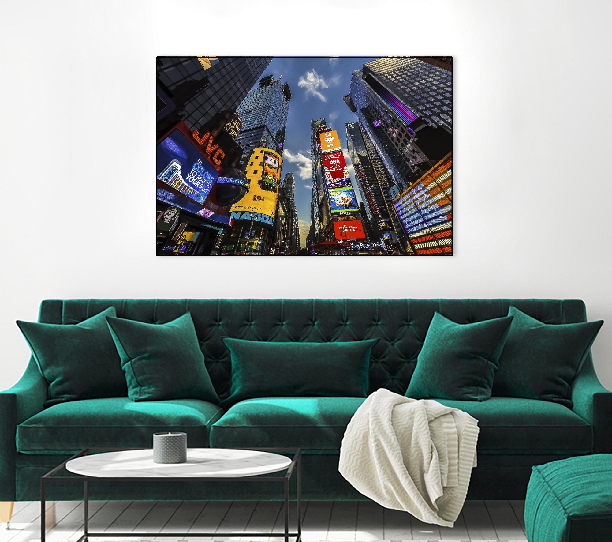 Times Square Towers by Guilliame Gaudet on GIANT ART - black city scene