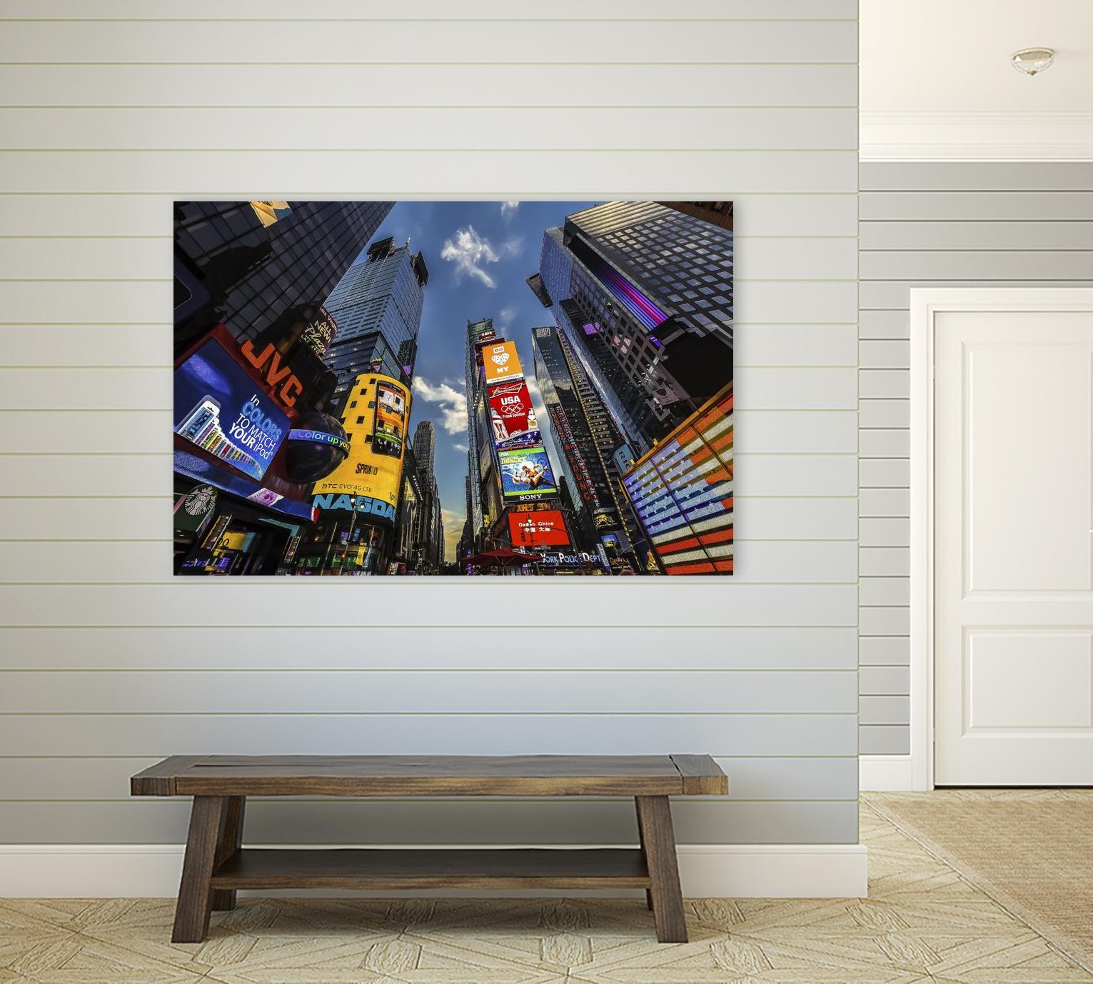Times Square Towers by Guilliame Gaudet on GIANT ART - black city scene