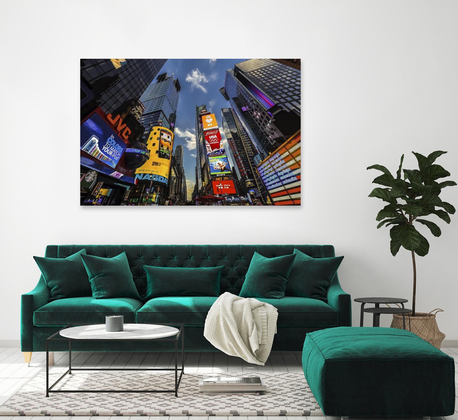 Times Square Towers by Guilliame Gaudet on GIANT ART - black city scene