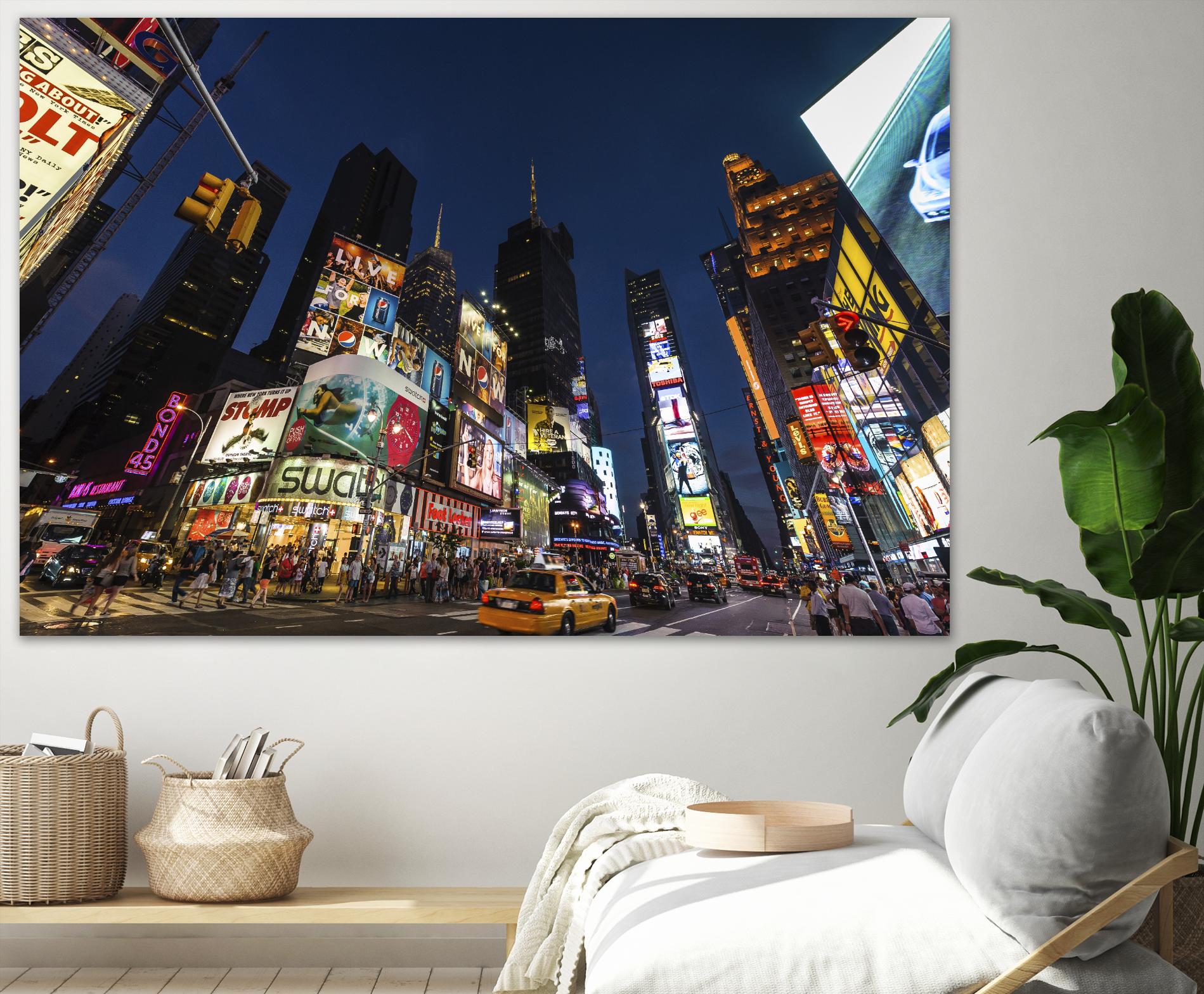 Times Square Billboards by Guilliame Gaudet on GIANT ART - black city scene