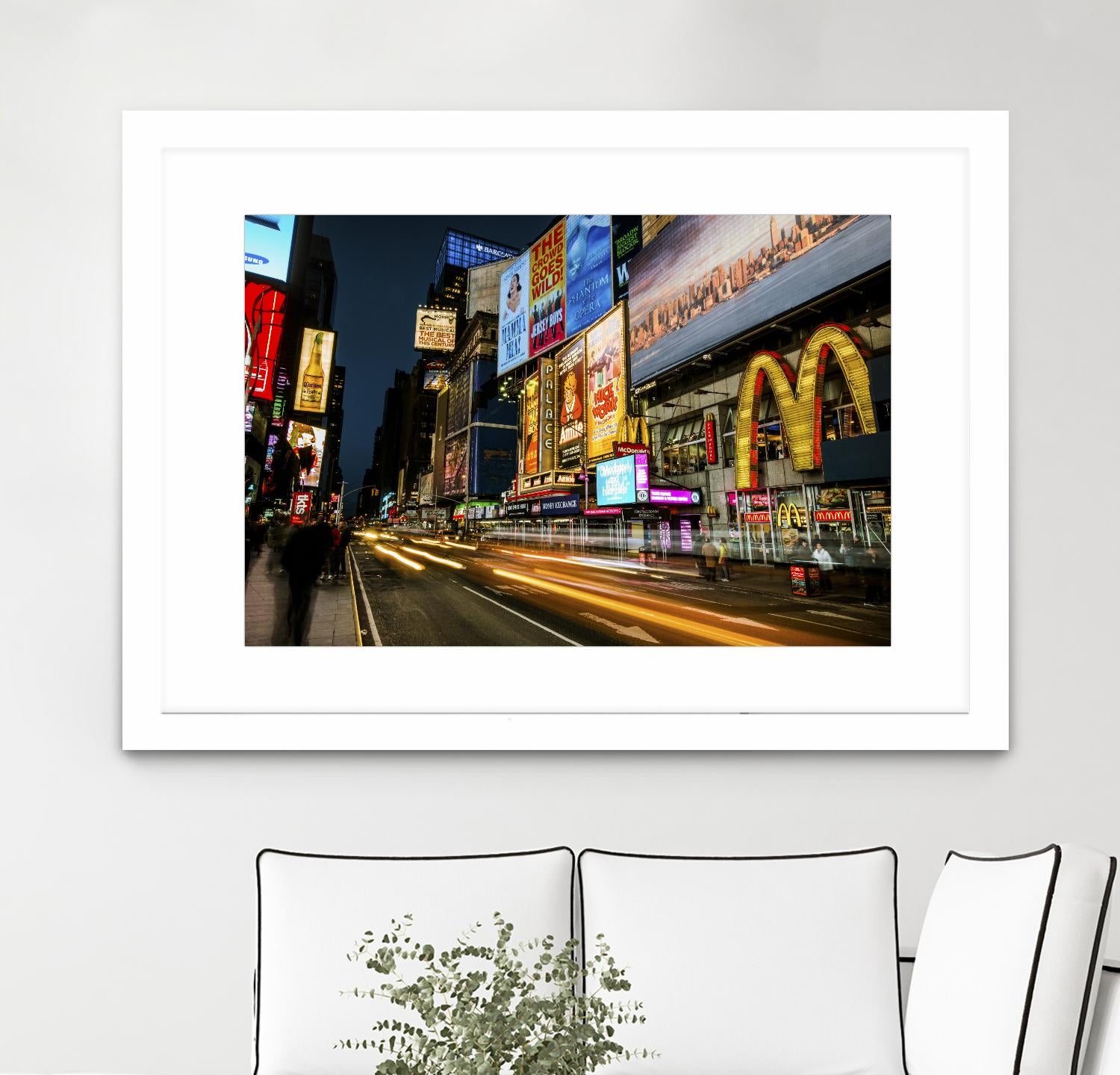 Times Square Rays of Light IV by Guilliame Gaudet on GIANT ART - yellow city scene