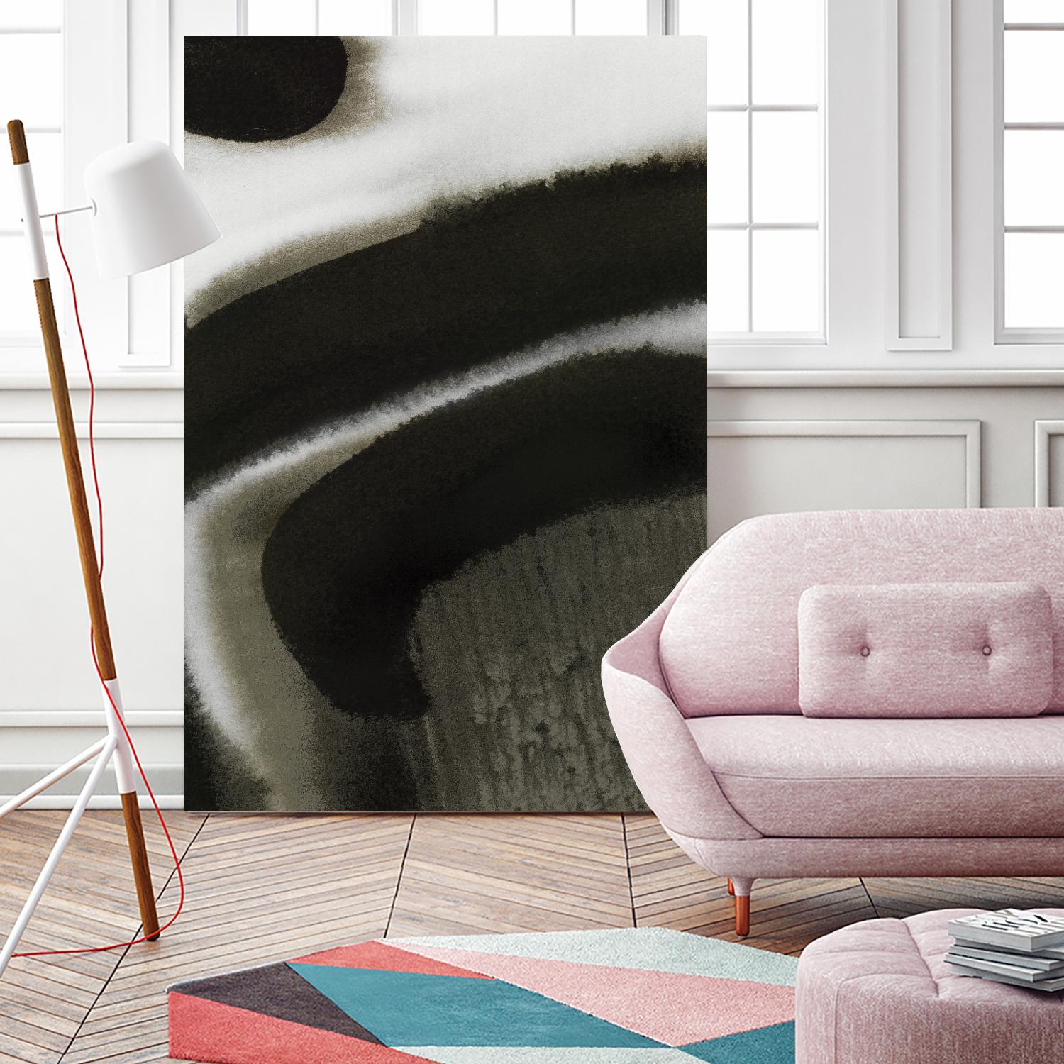 Midnight Abstract II by Bianka Guna on GIANT ART - black abstract