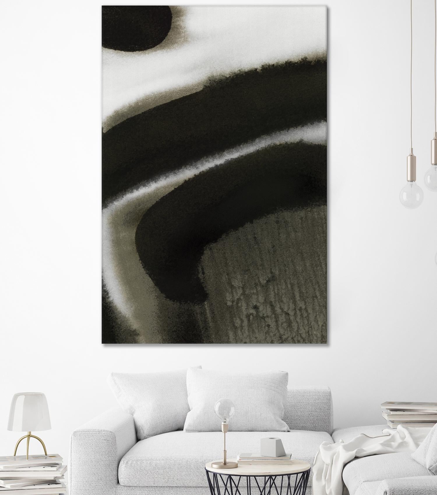 Midnight Abstract II by Bianka Guna on GIANT ART - black abstract