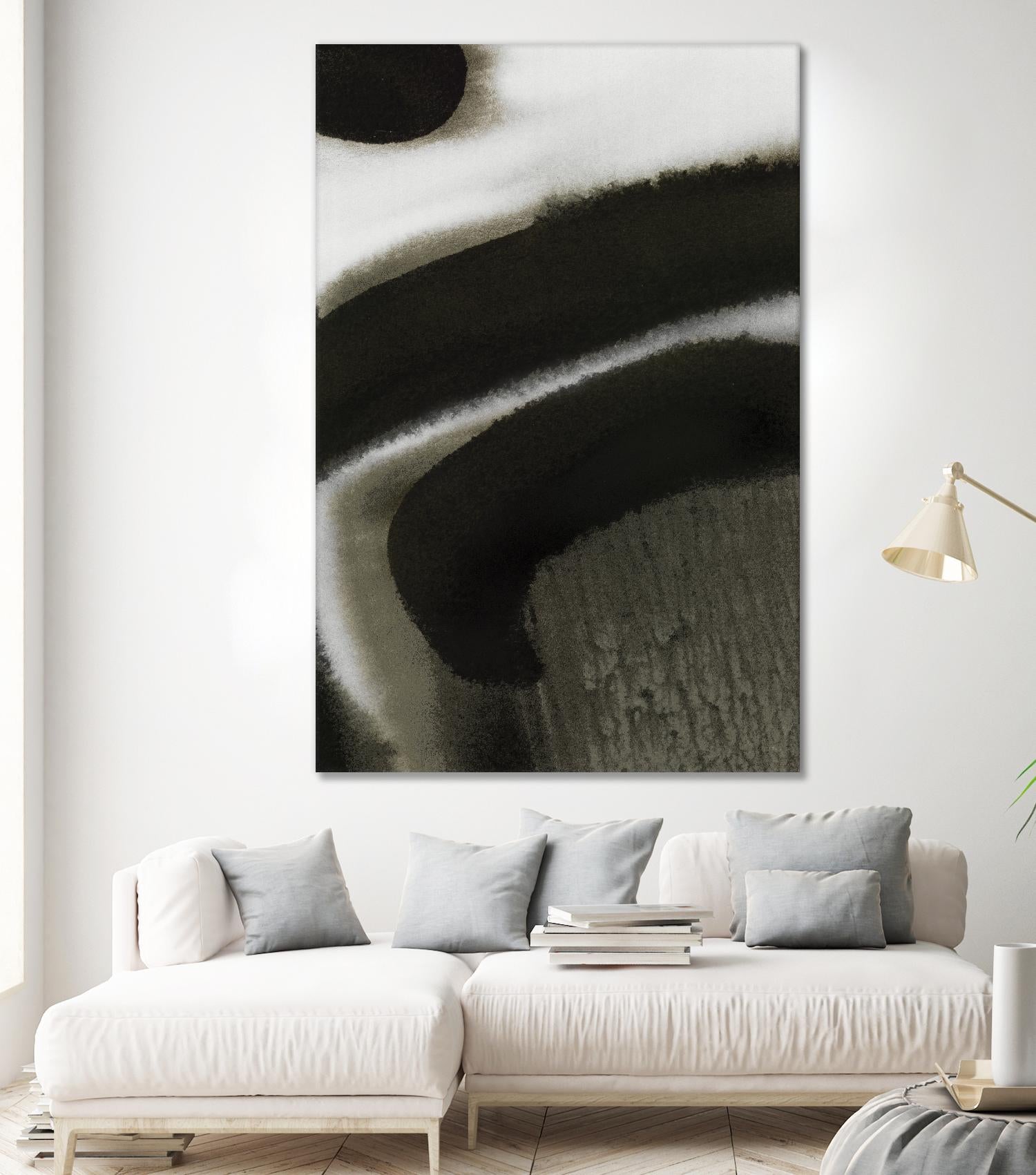 Midnight Abstract II by Bianka Guna on GIANT ART - black abstract