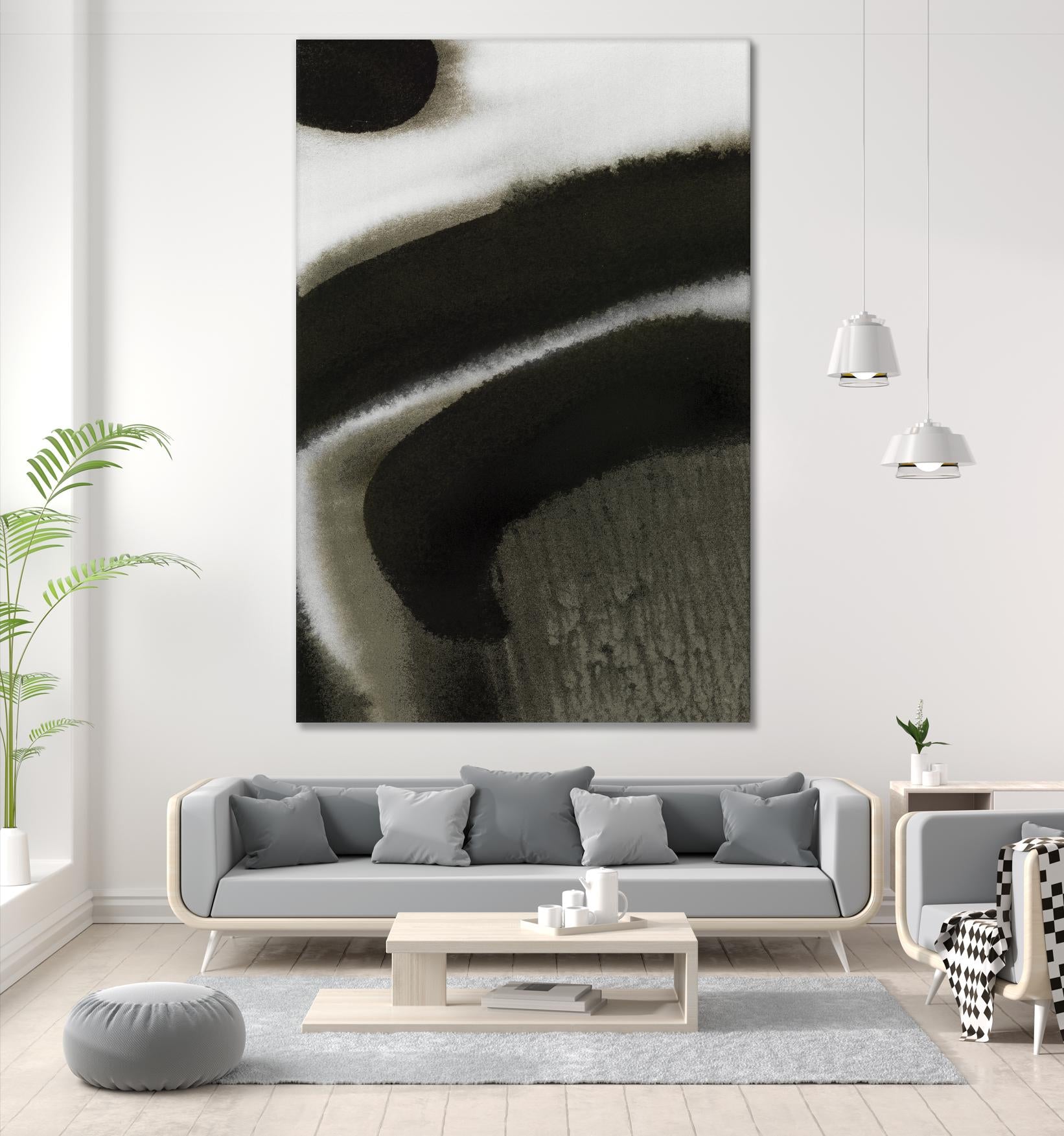 Midnight Abstract II by Bianka Guna on GIANT ART - black abstract