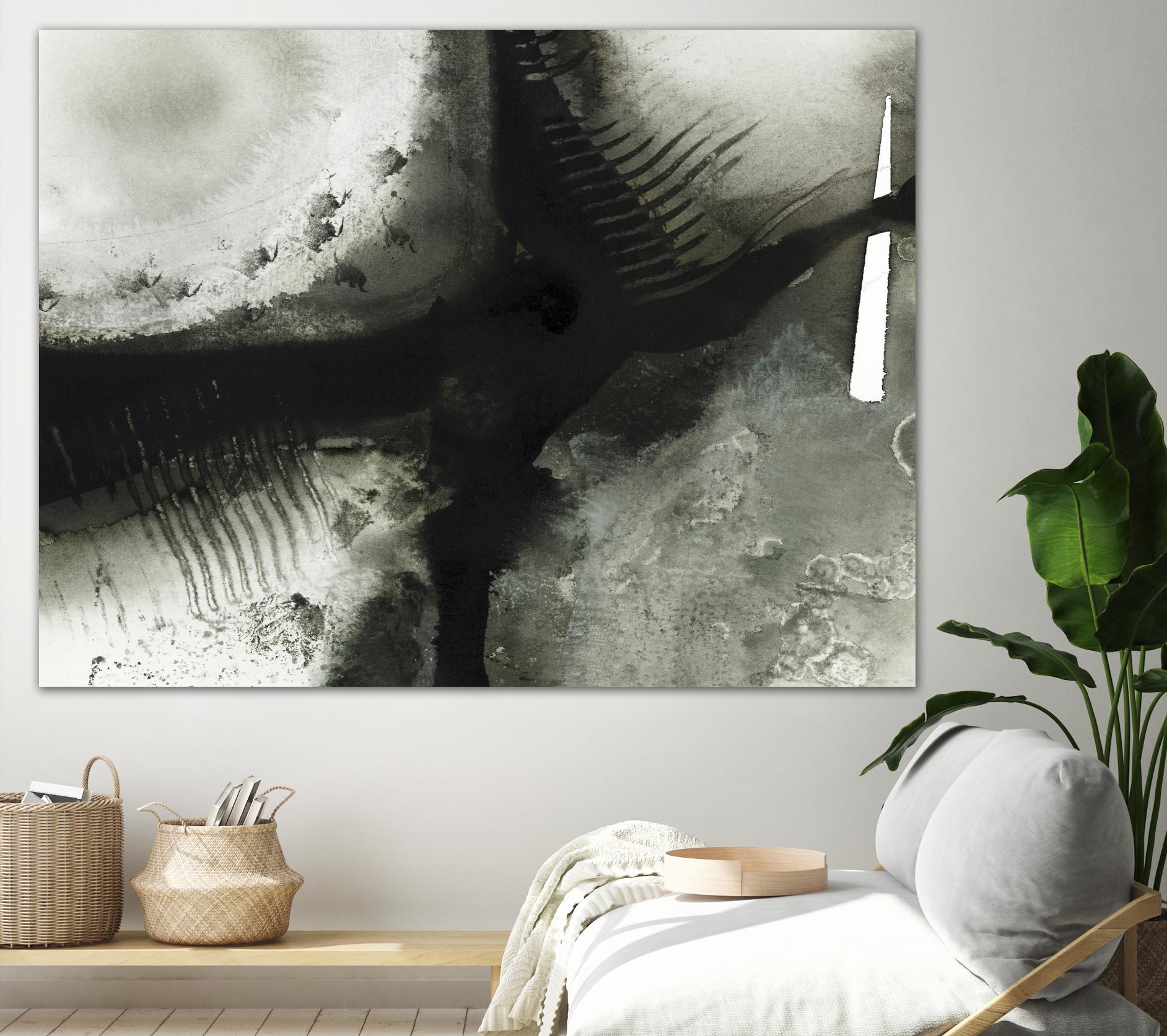 Midnight Abstract V by Bianka Guna on GIANT ART - grey abstract