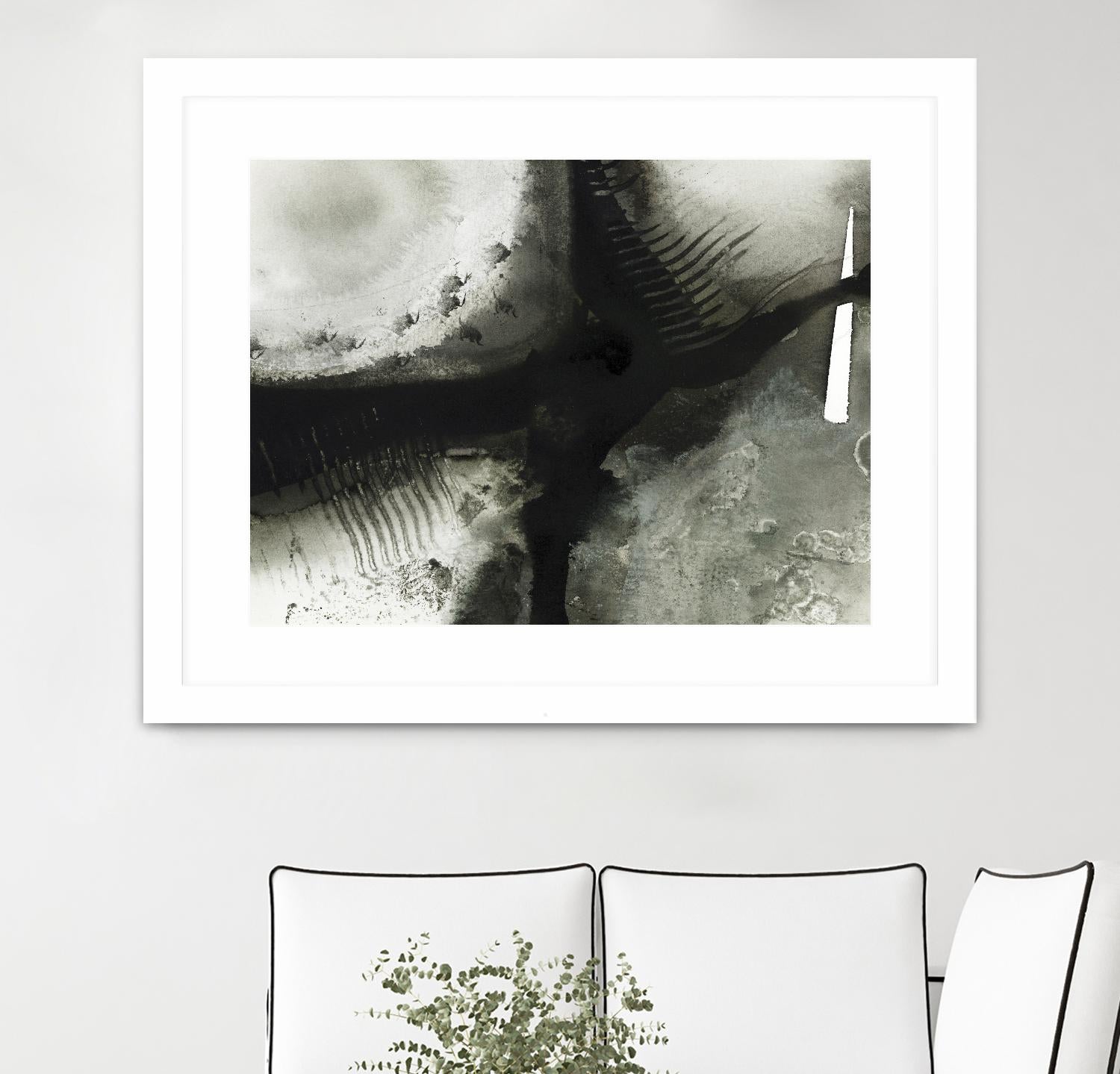 Midnight Abstract V by Bianka Guna on GIANT ART - grey abstract