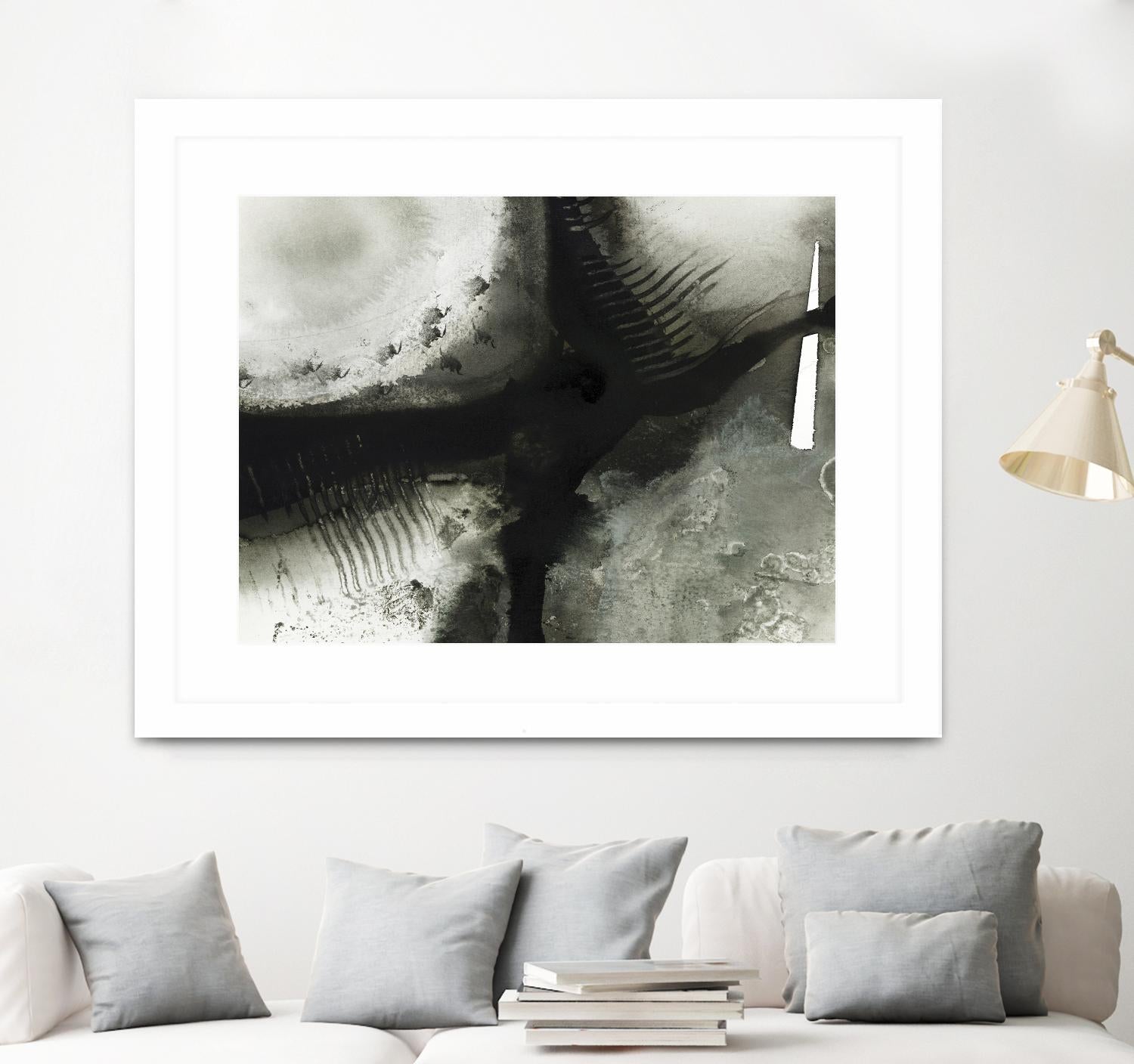 Midnight Abstract V by Bianka Guna on GIANT ART - grey abstract