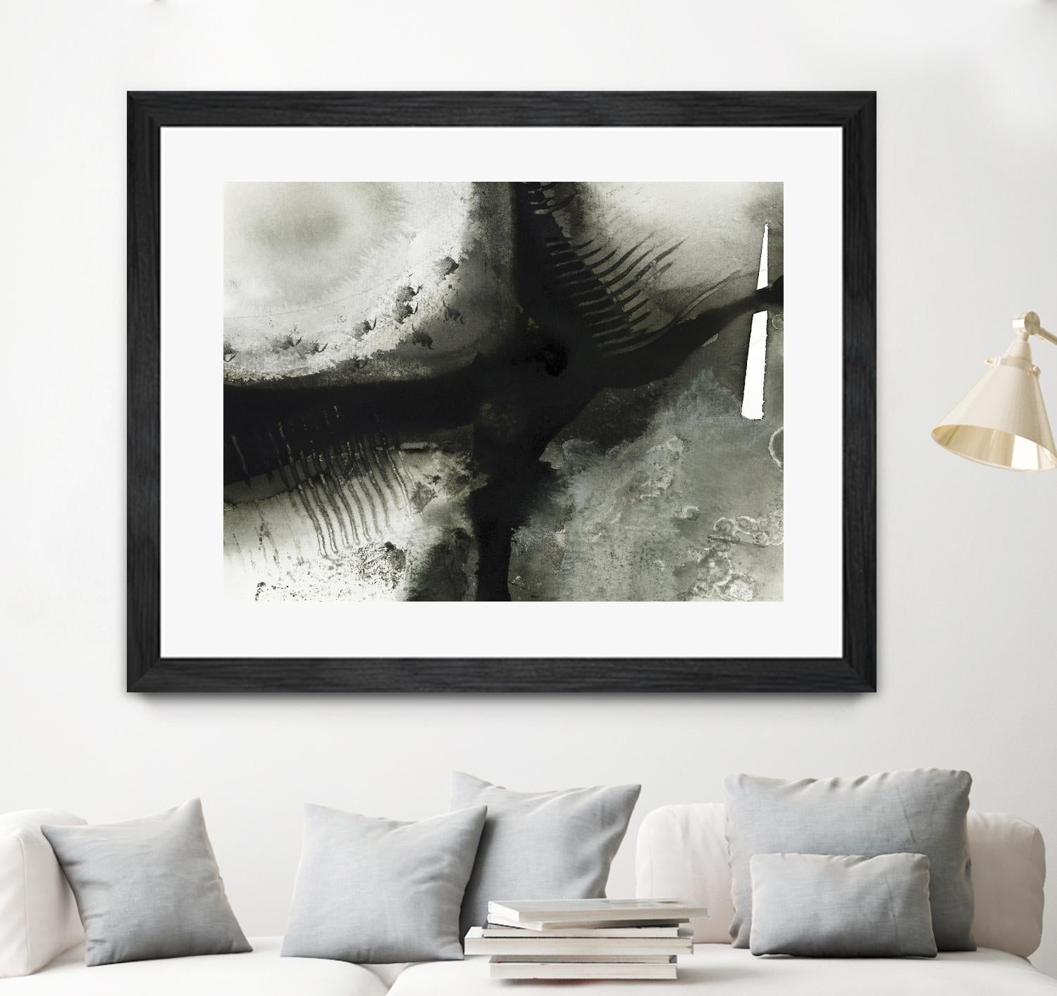 Midnight Abstract V by Bianka Guna on GIANT ART - grey abstract