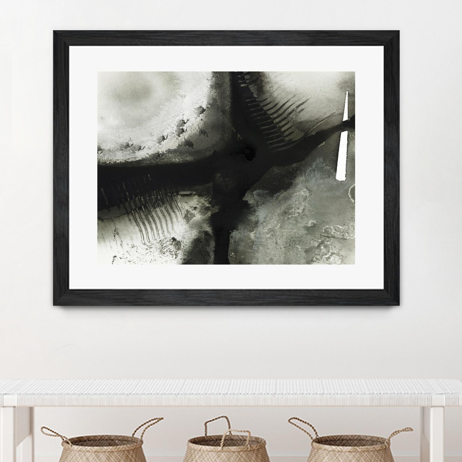 Midnight Abstract V by Bianka Guna on GIANT ART - grey abstract