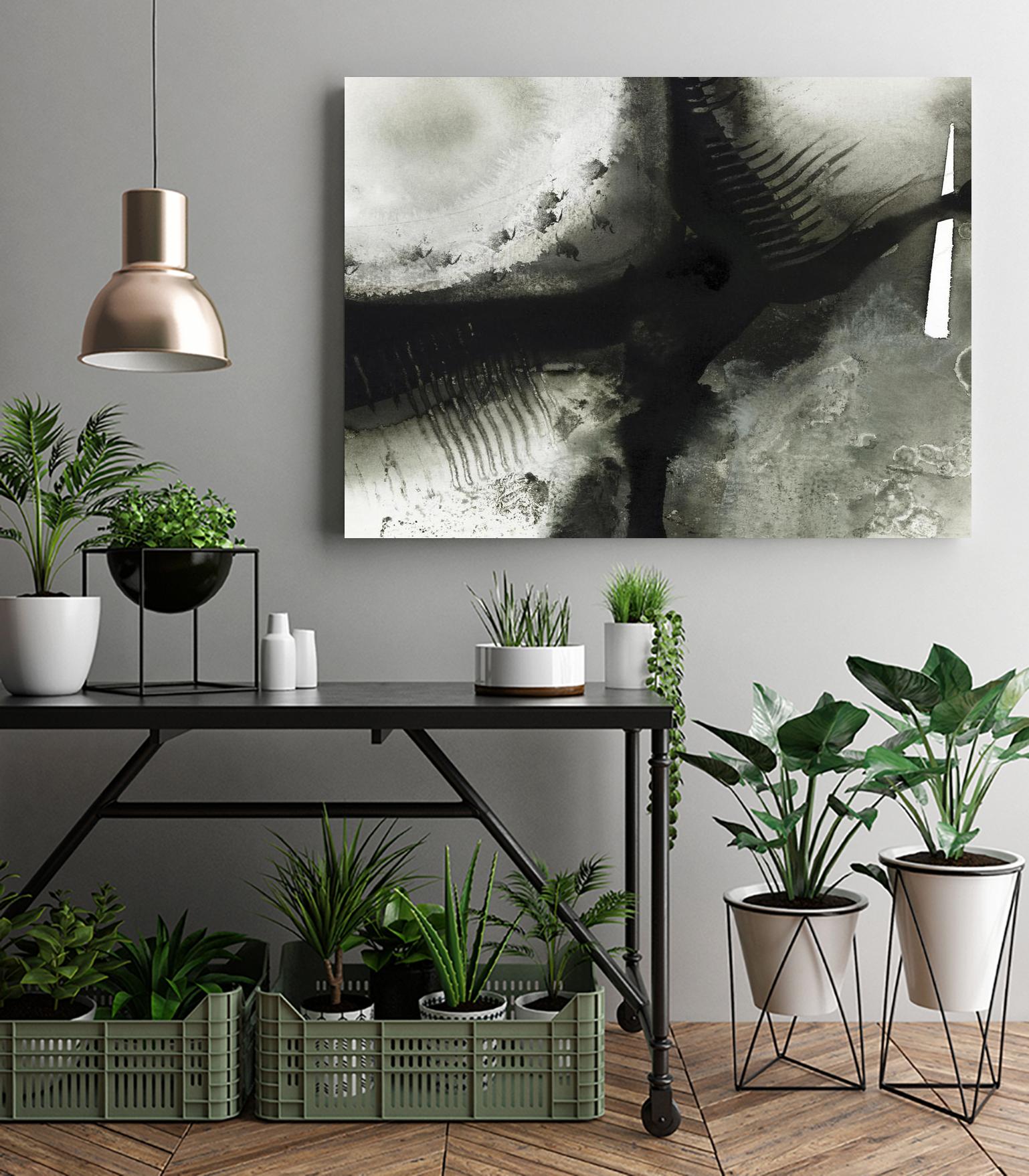 Midnight Abstract V by Bianka Guna on GIANT ART - grey abstract