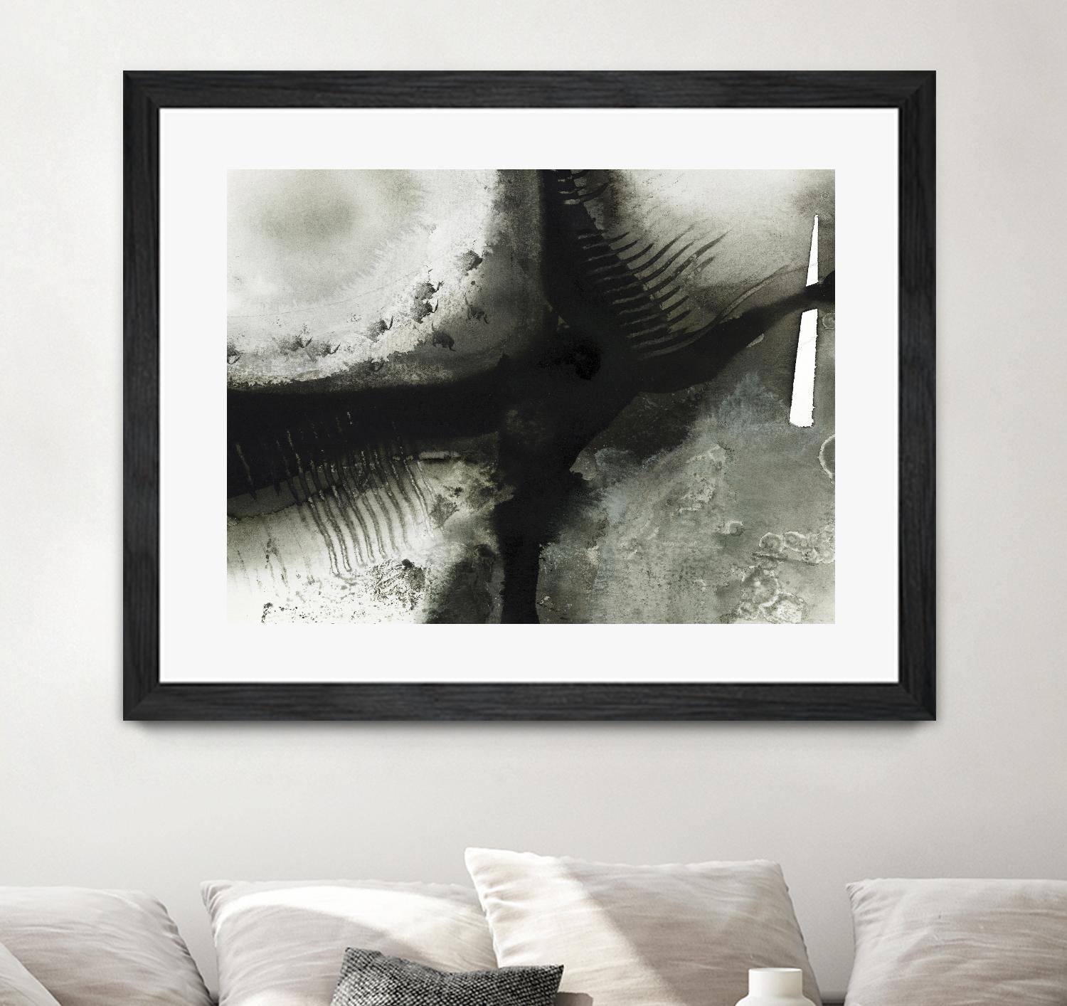 Midnight Abstract V by Bianka Guna on GIANT ART - grey abstract