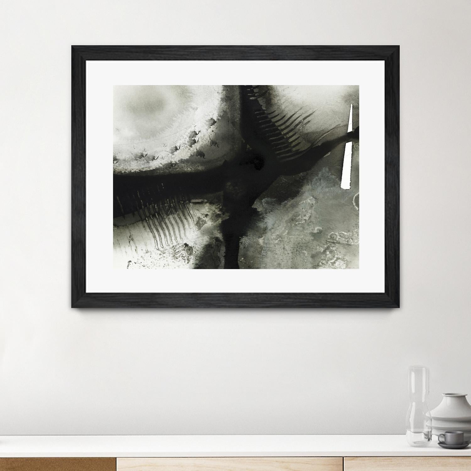 Midnight Abstract V by Bianka Guna on GIANT ART - grey abstract