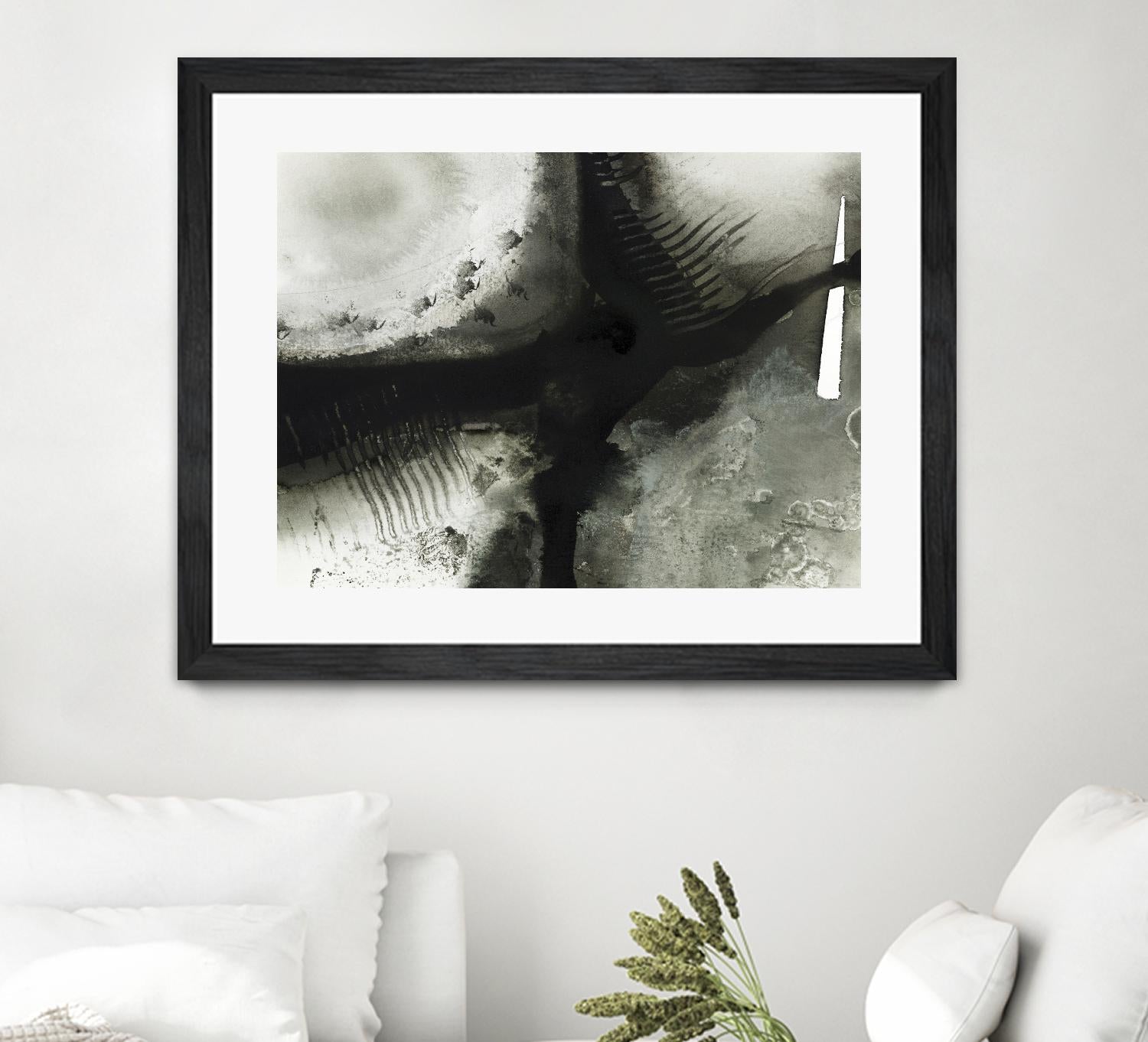 Midnight Abstract V by Bianka Guna on GIANT ART - grey abstract