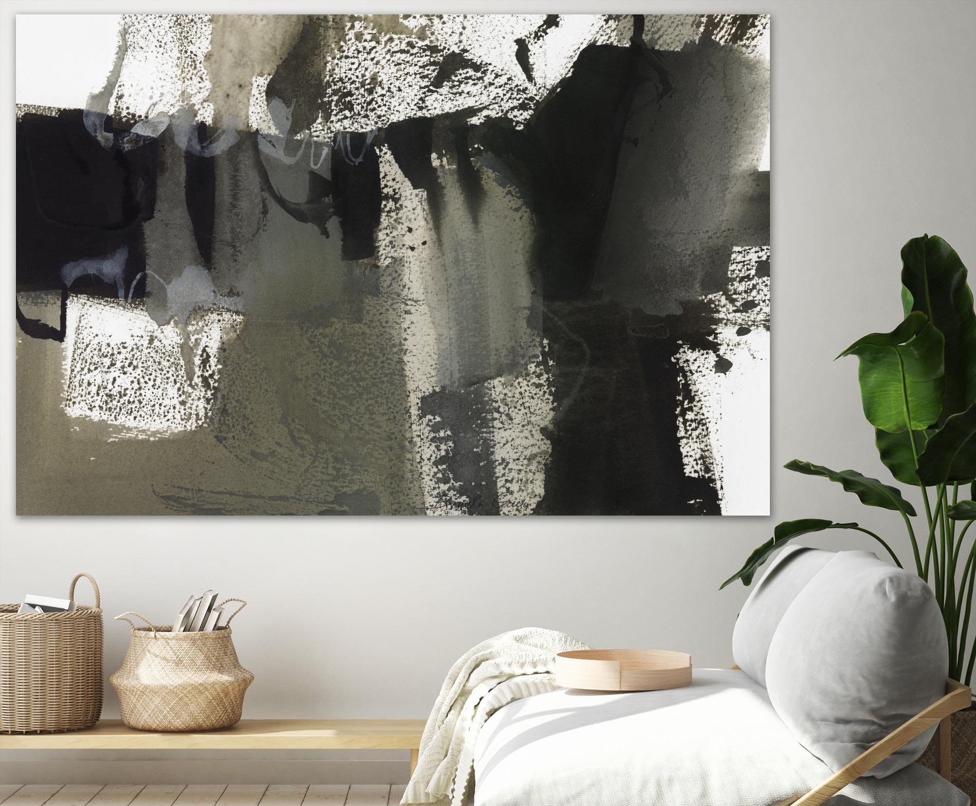 Midnight Abstract VI by Bianka Guna on GIANT ART - black abstract