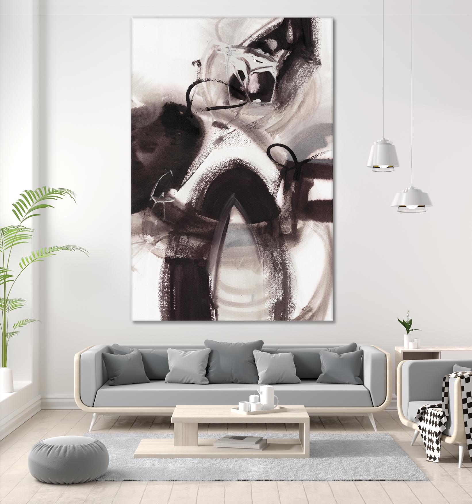 Ink Arch by Bianka Guna on GIANT ART - black abstract