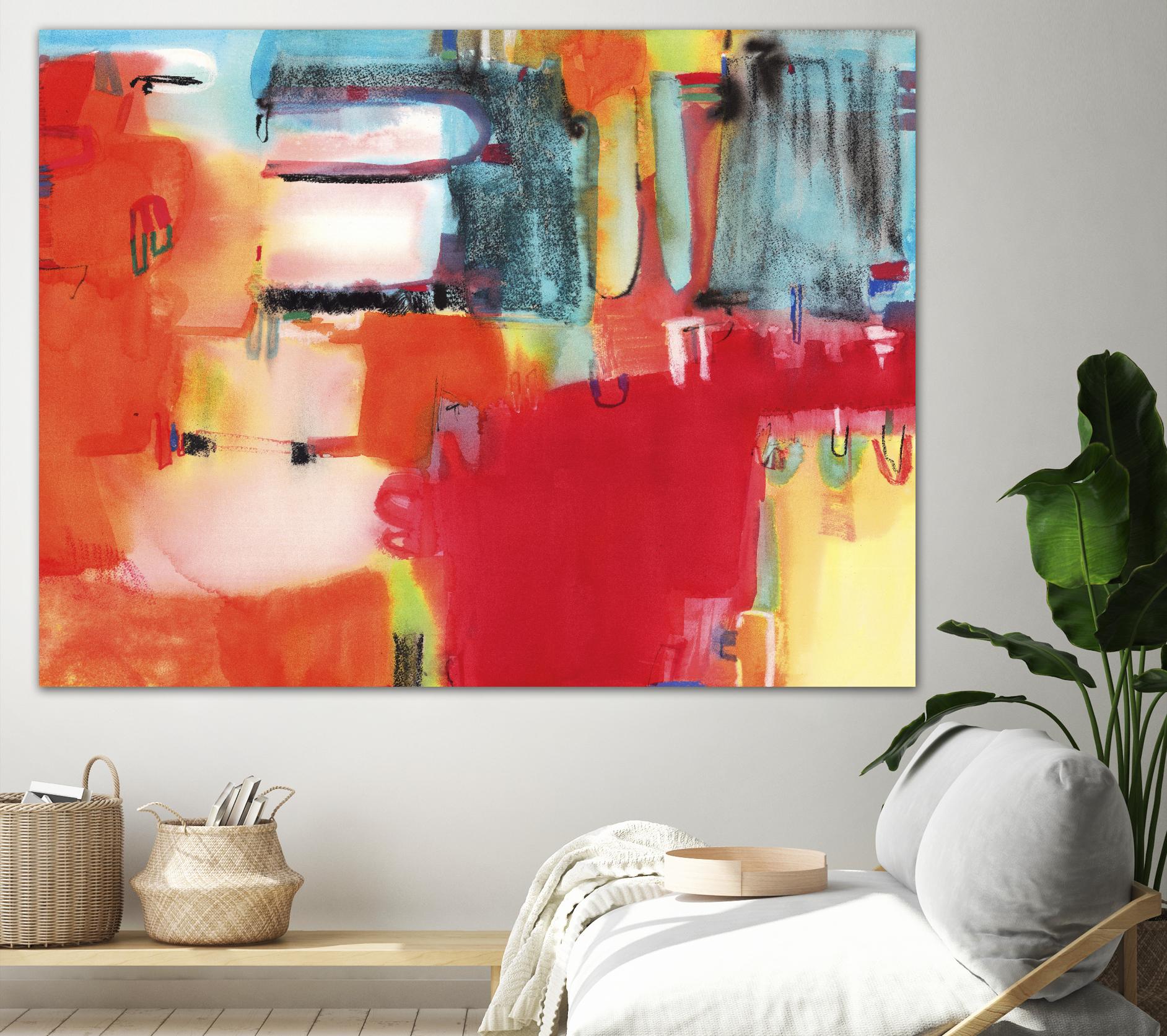 City in Color by Bianka Guna on GIANT ART - orange abstract