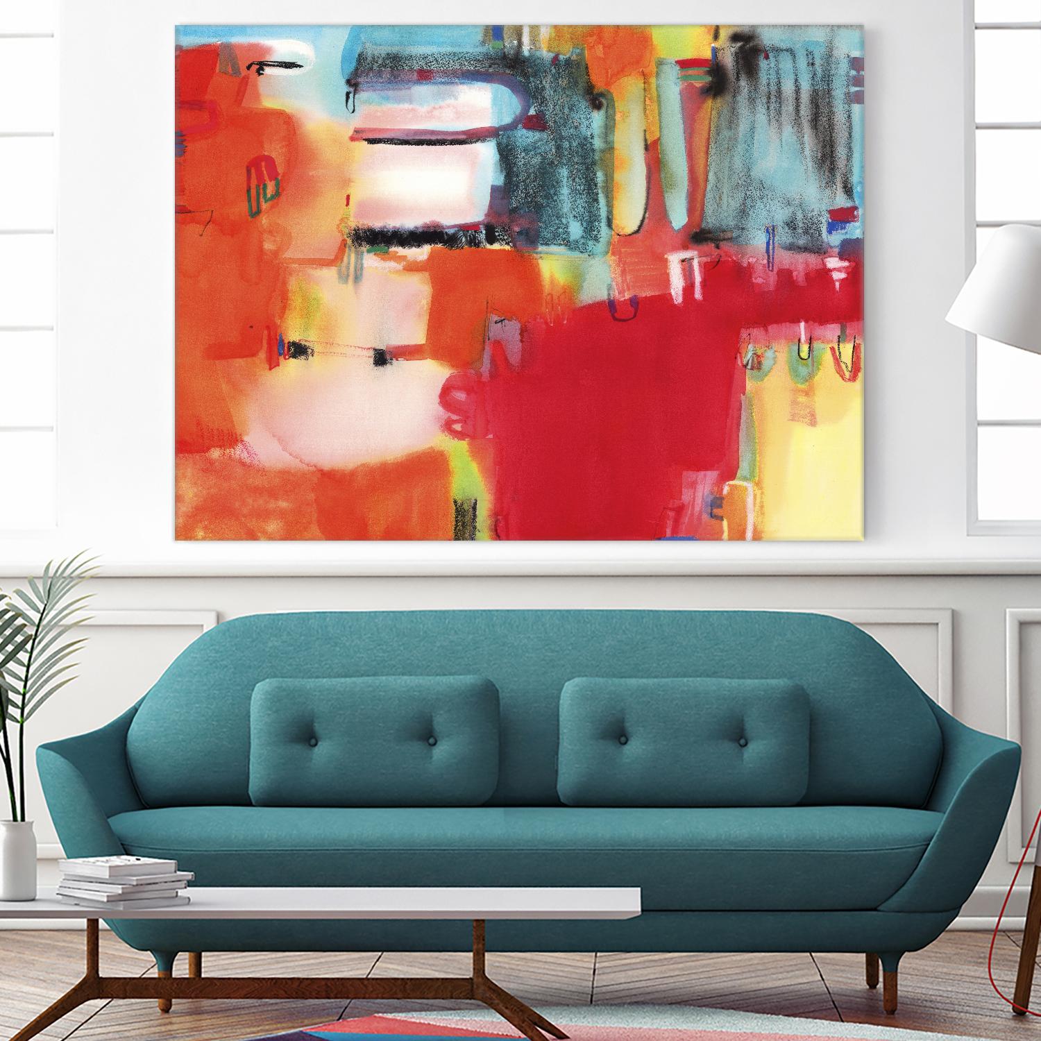 City in Color by Bianka Guna on GIANT ART - orange abstract