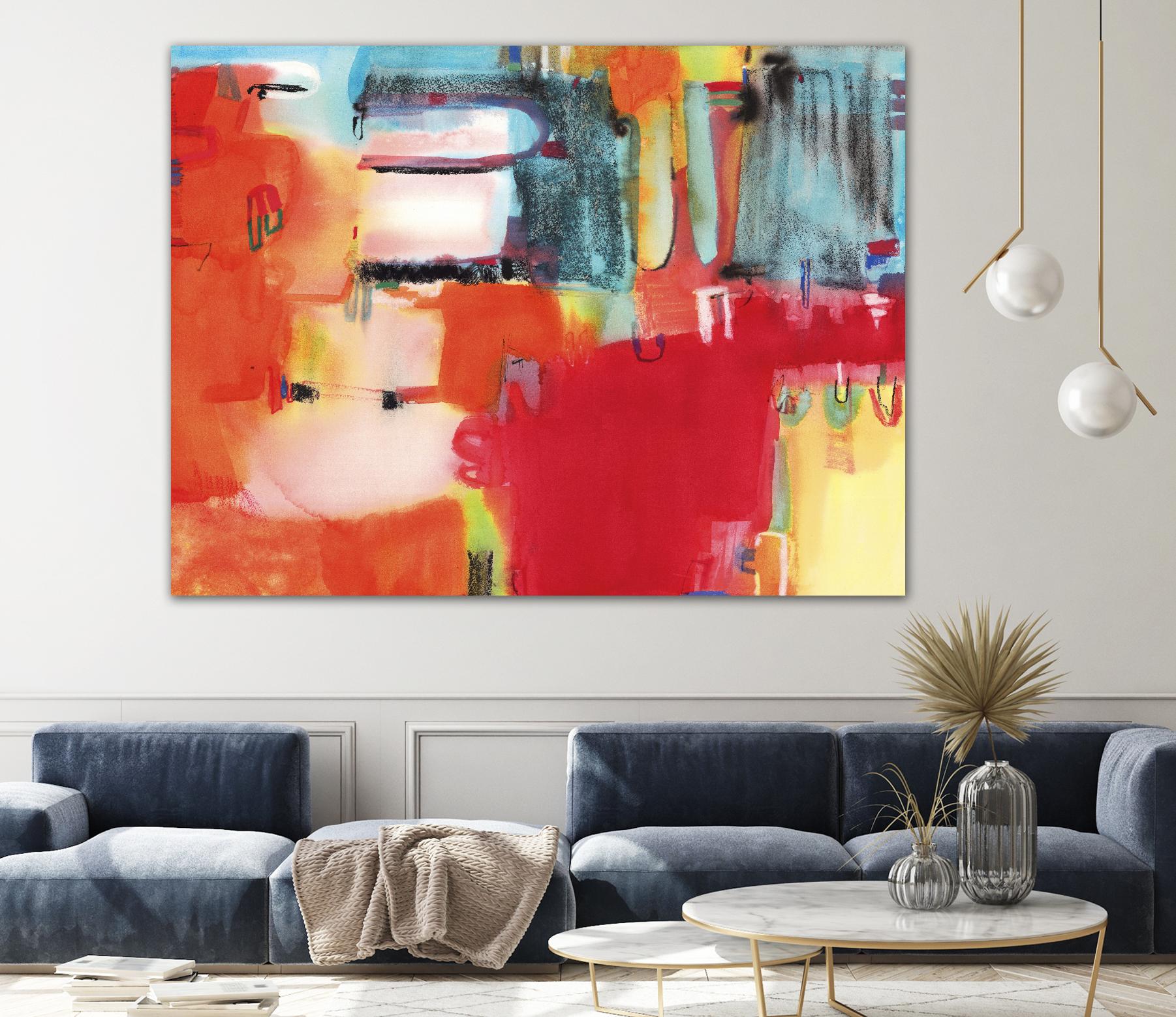 City in Color by Bianka Guna on GIANT ART - orange abstract