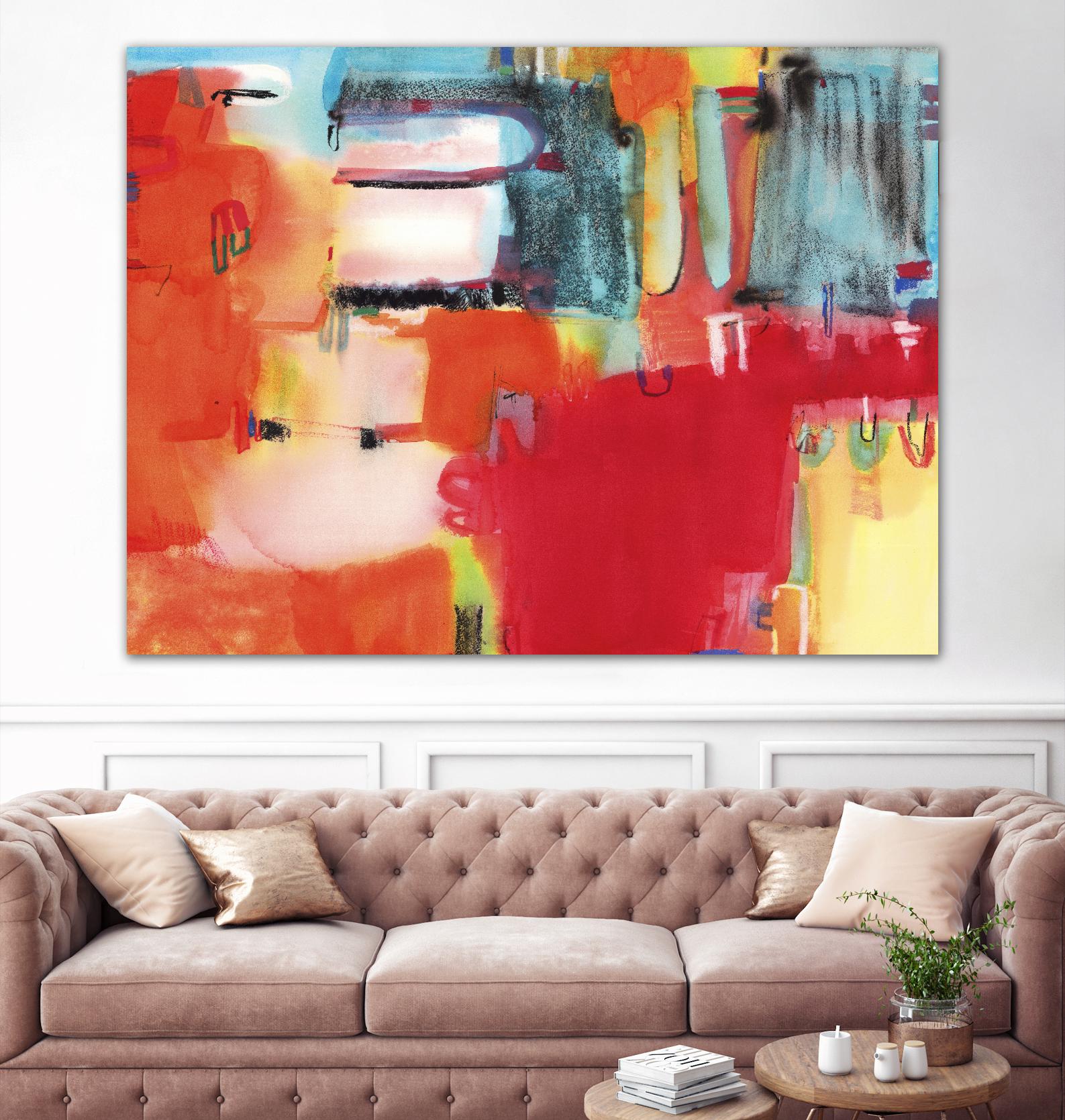 City in Color by Bianka Guna on GIANT ART - orange abstract