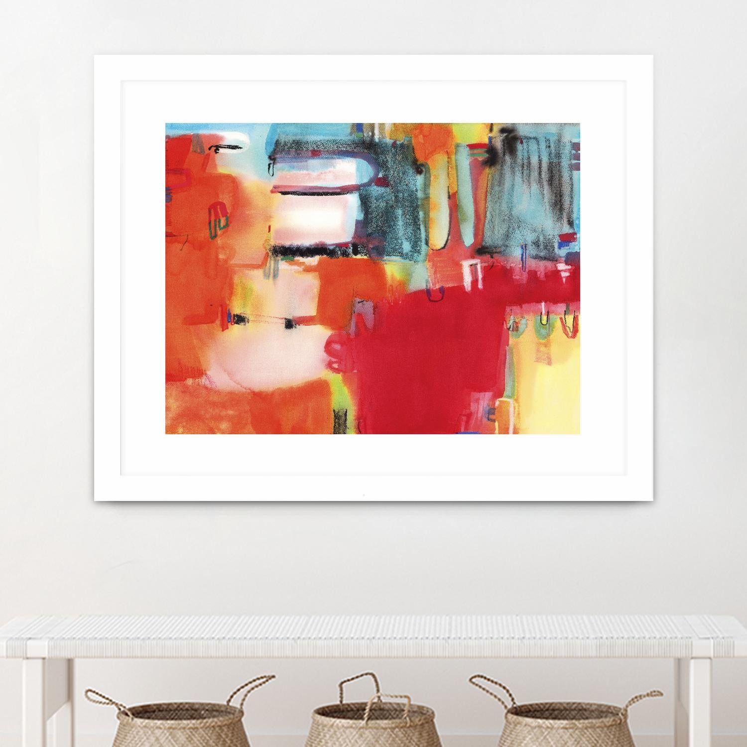 City in Color by Bianka Guna on GIANT ART - orange abstract