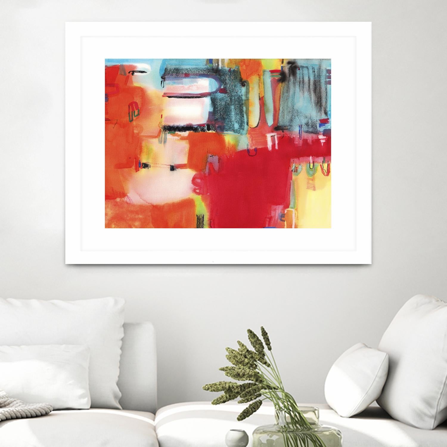 City in Color by Bianka Guna on GIANT ART - orange abstract