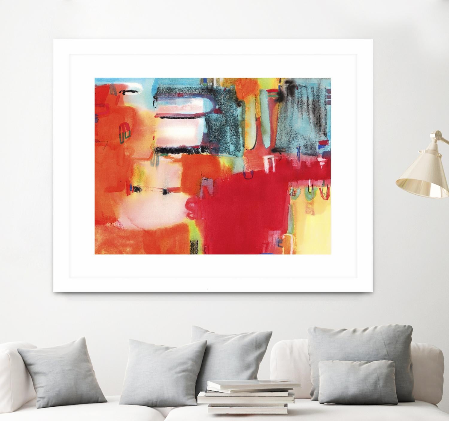 City in Color by Bianka Guna on GIANT ART - orange abstract