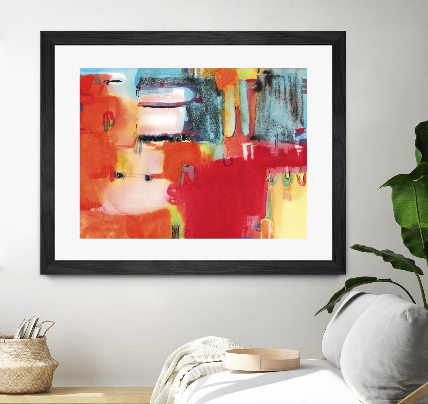 City in Color by Bianka Guna on GIANT ART - orange abstract