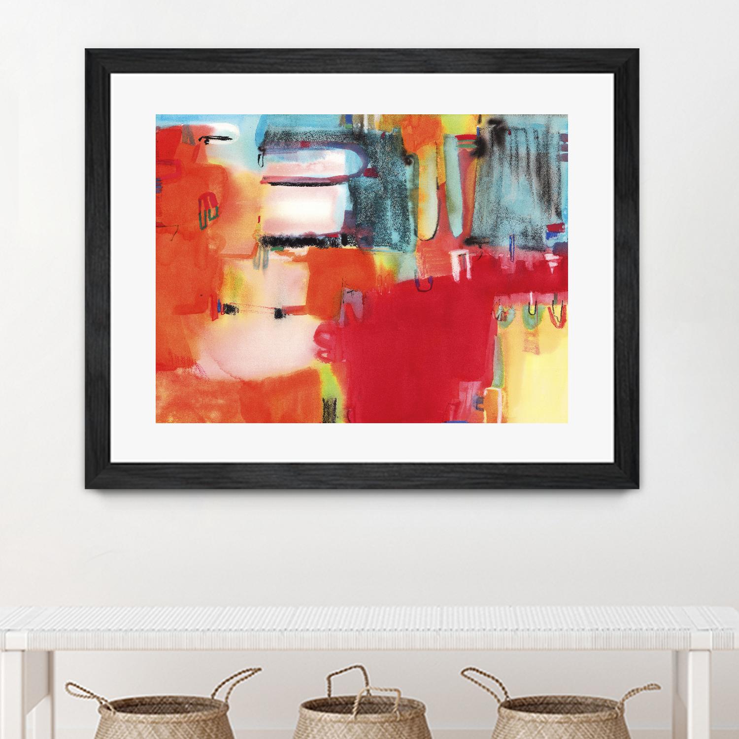 City in Color by Bianka Guna on GIANT ART - orange abstract