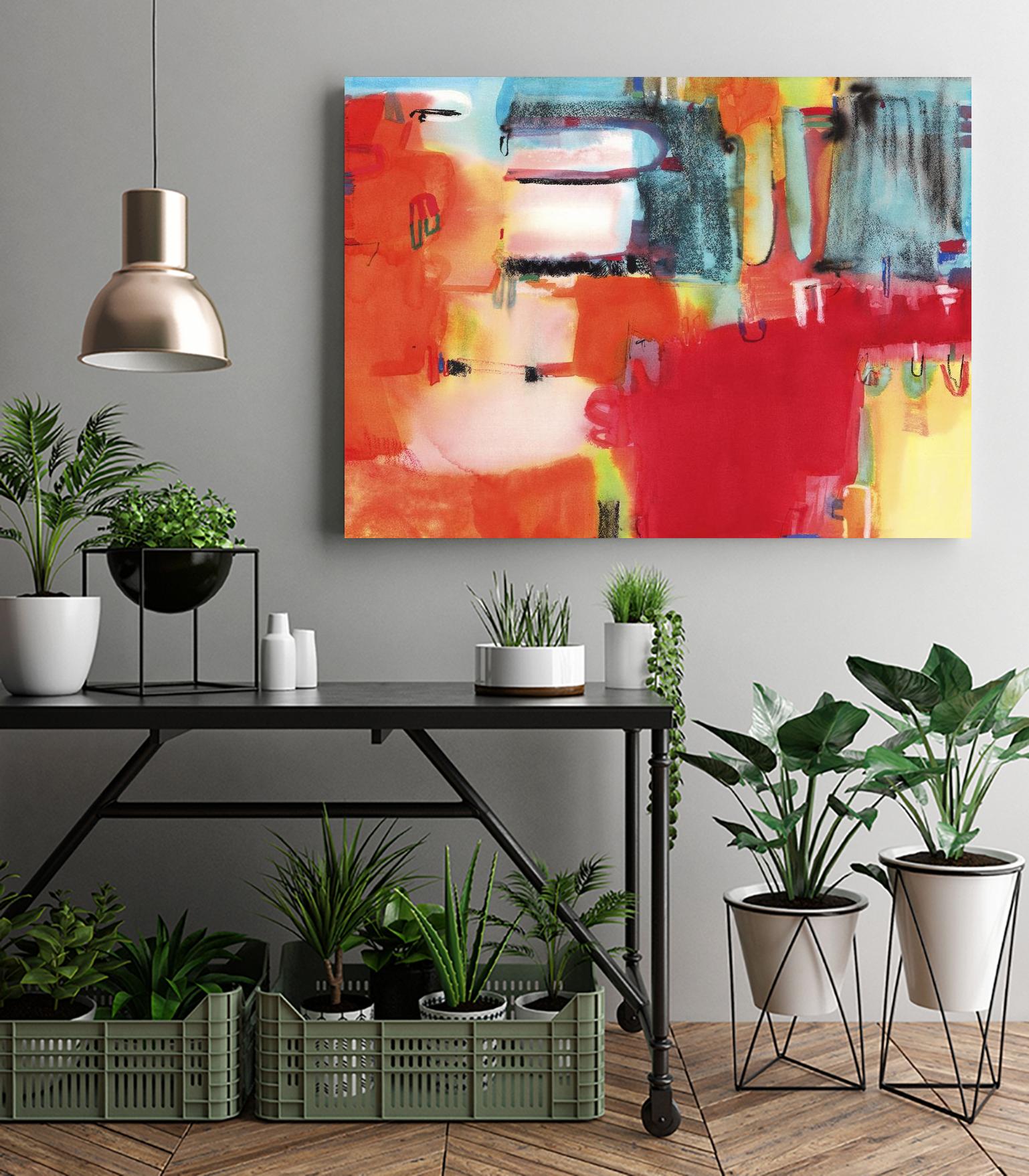 City in Color by Bianka Guna on GIANT ART - orange abstract