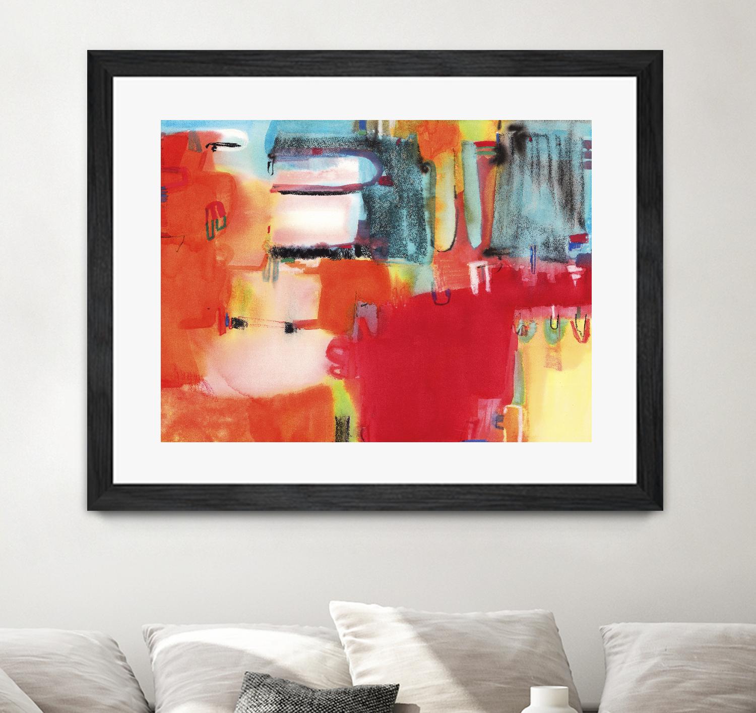 City in Color by Bianka Guna on GIANT ART - orange abstract