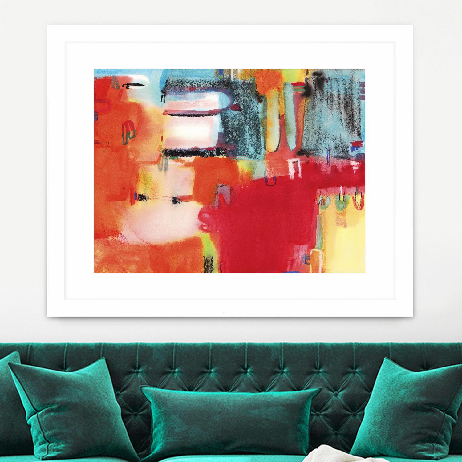 City in Color by Bianka Guna on GIANT ART - orange abstract