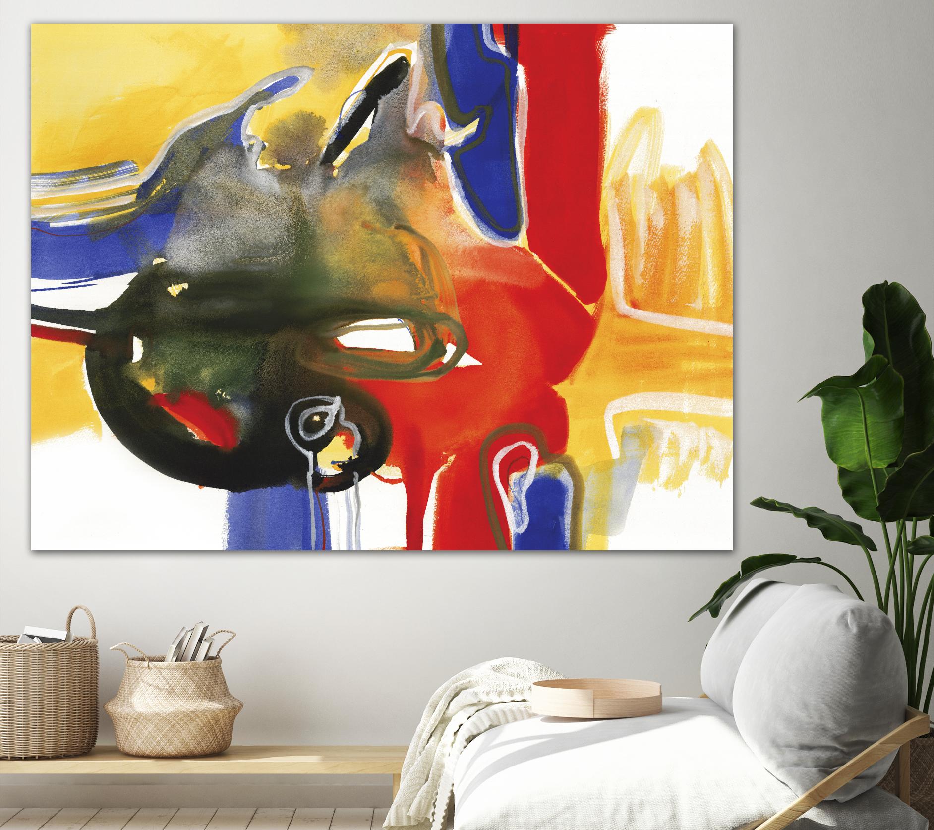 Drama III by Bianka Guna on GIANT ART - yellow abstract