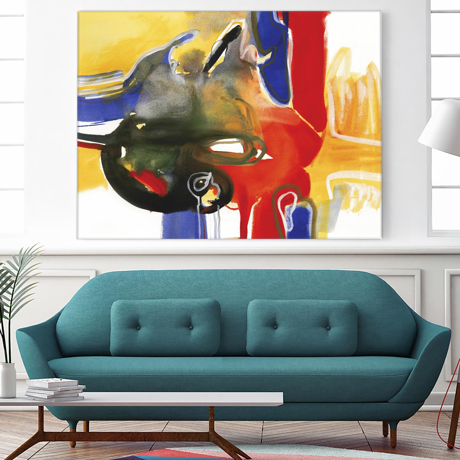 Drama III by Bianka Guna on GIANT ART - yellow abstract