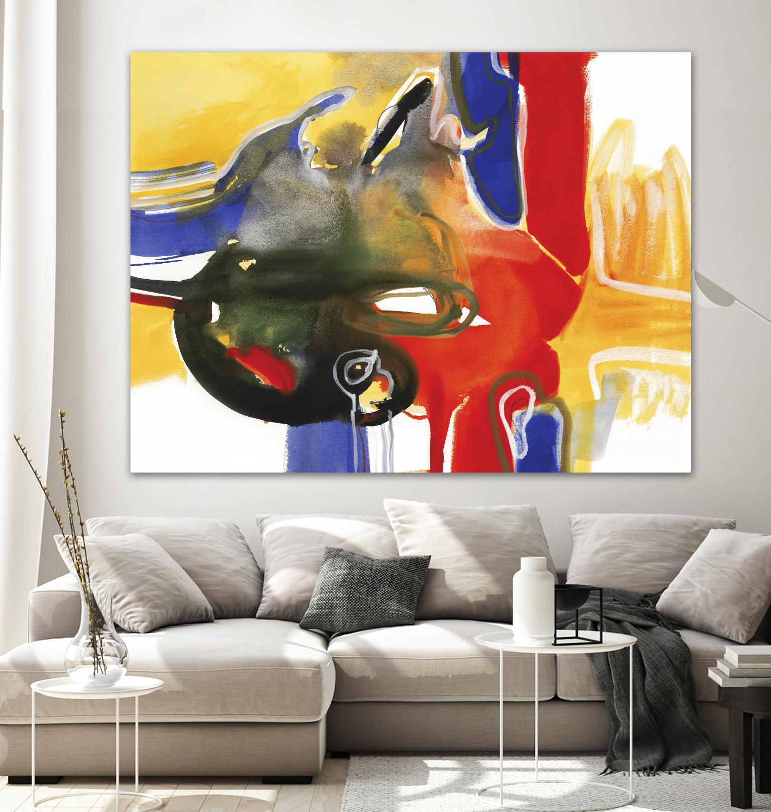Drama III by Bianka Guna on GIANT ART - yellow abstract