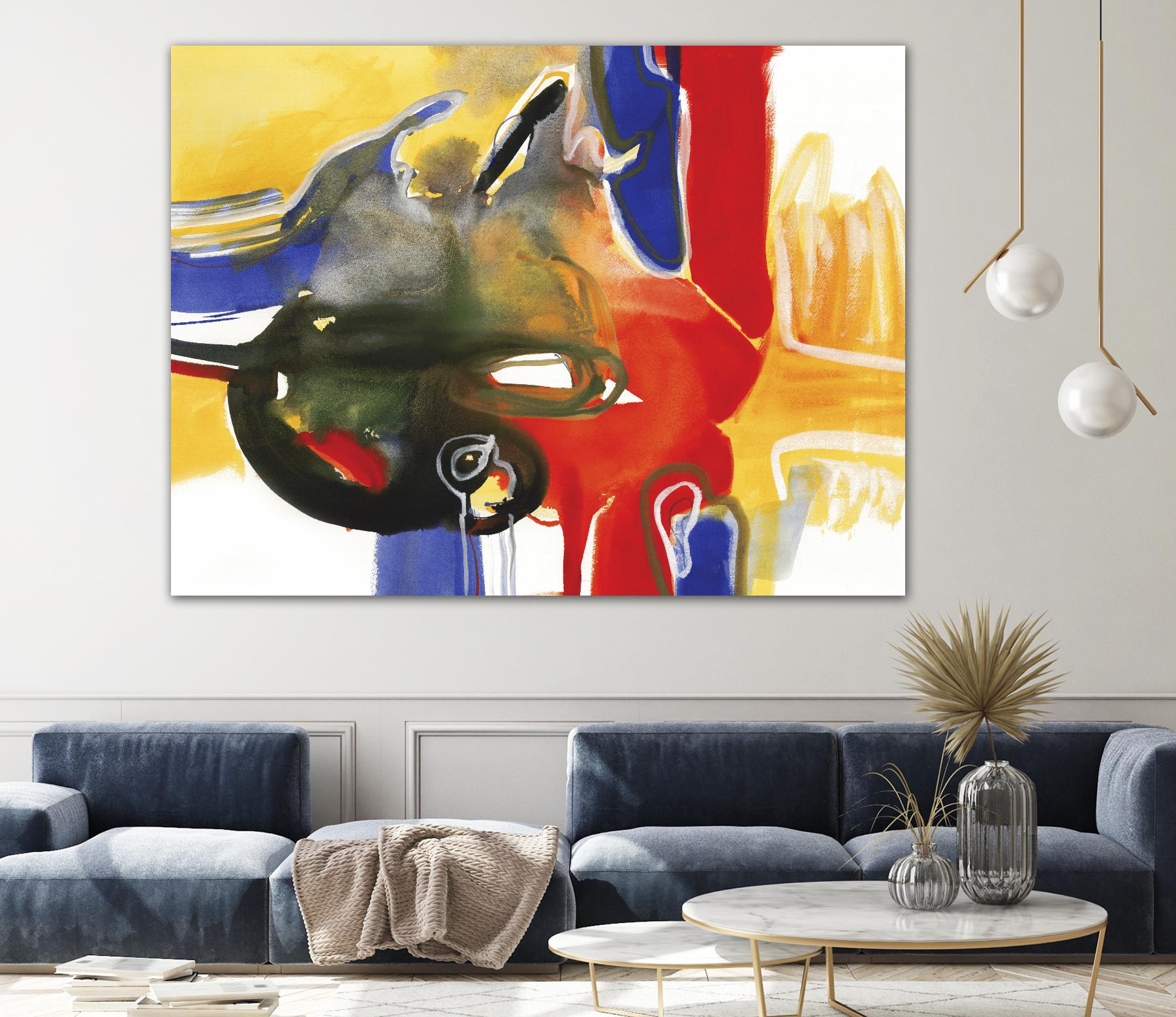 Drama III by Bianka Guna on GIANT ART - yellow abstract