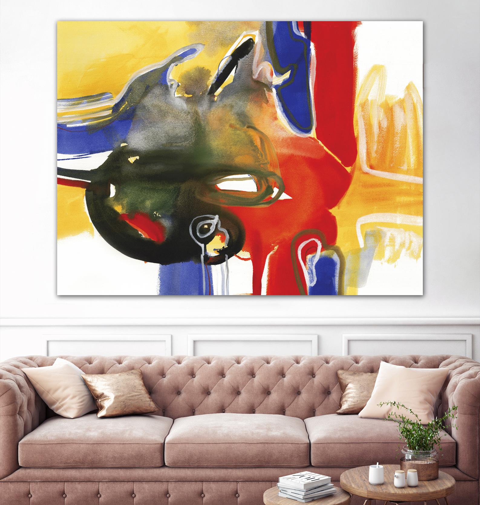 Drama III by Bianka Guna on GIANT ART - yellow abstract