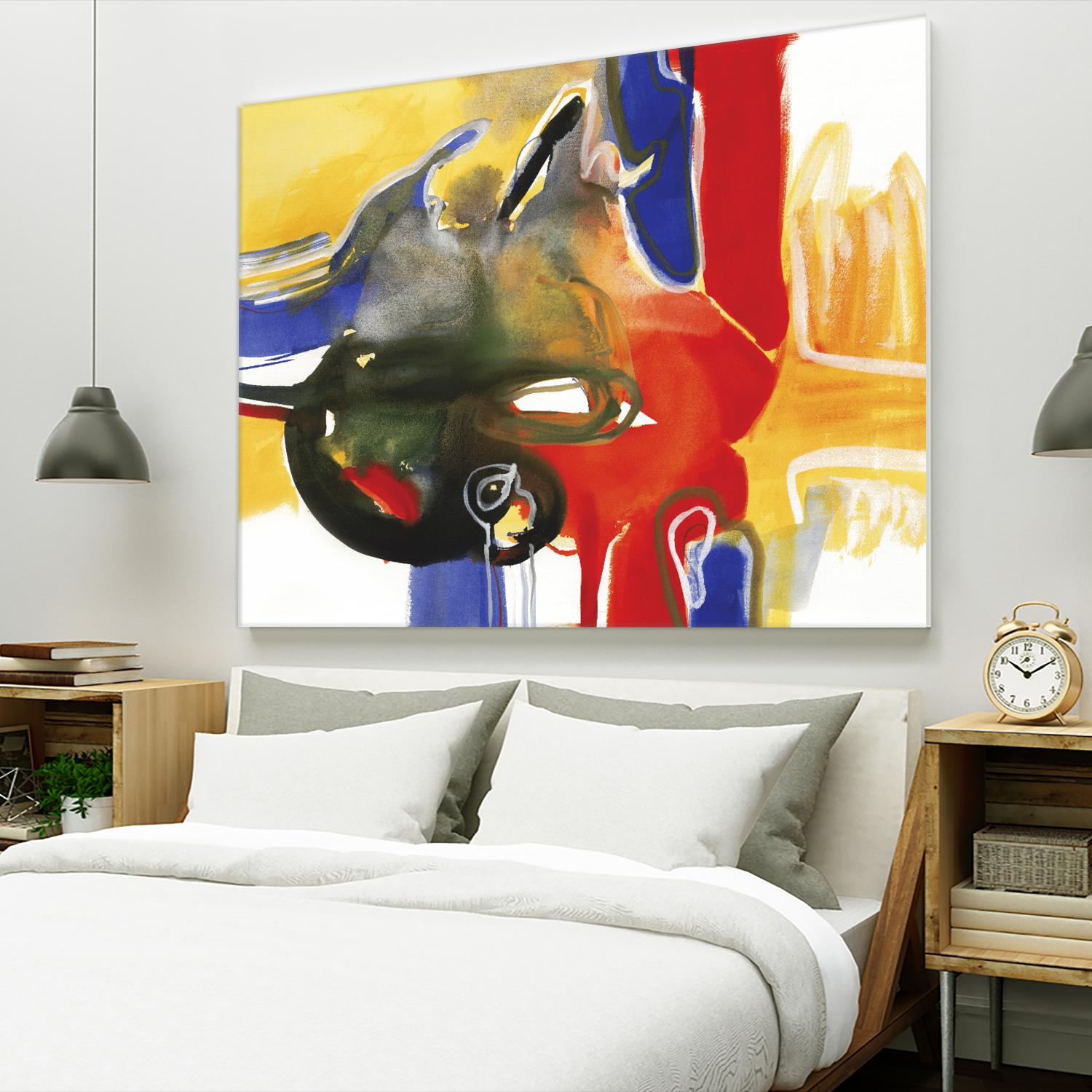 Drama III by Bianka Guna on GIANT ART - yellow abstract