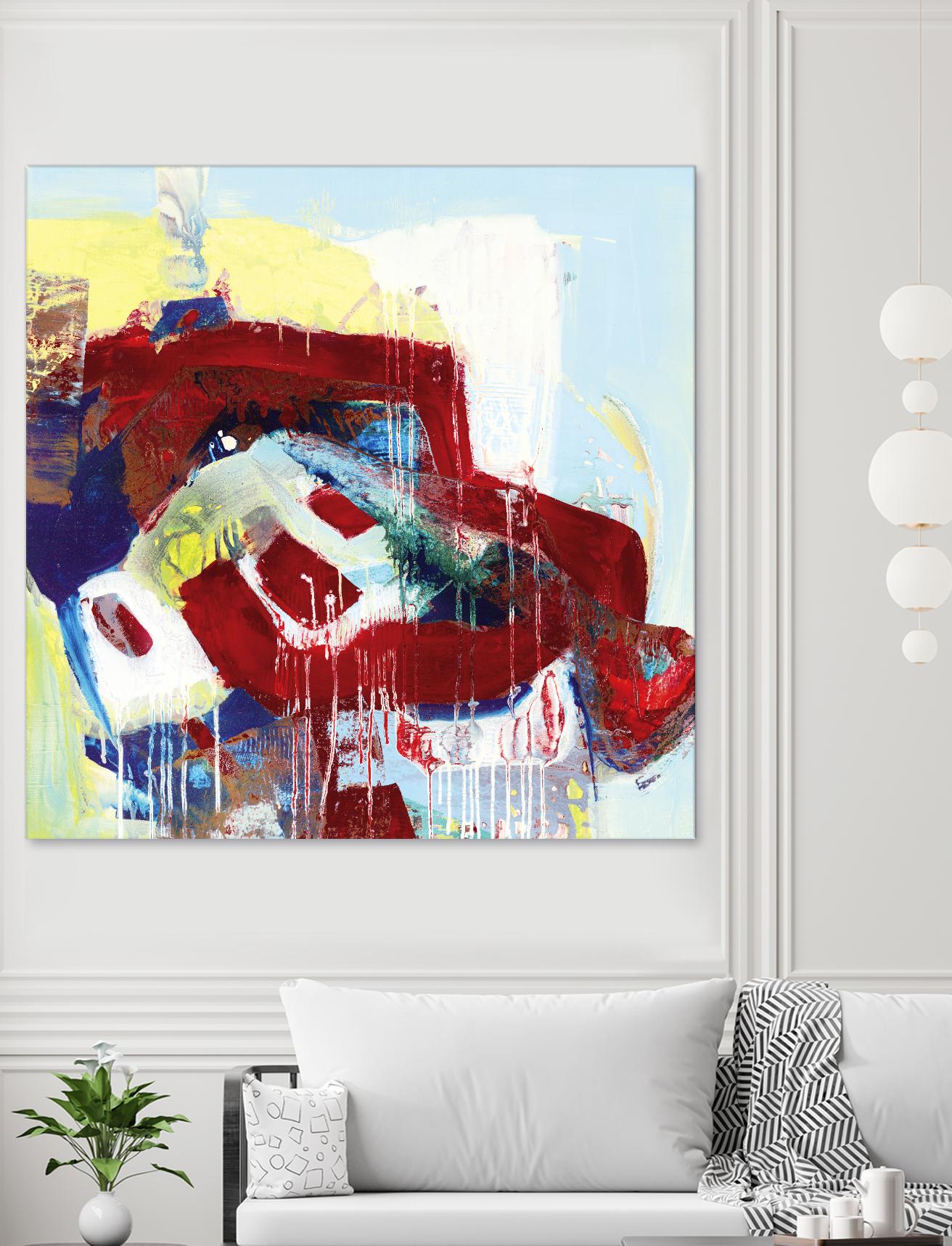 Kaleidoscopic Days II by Bianka Guna on GIANT ART - white abstract