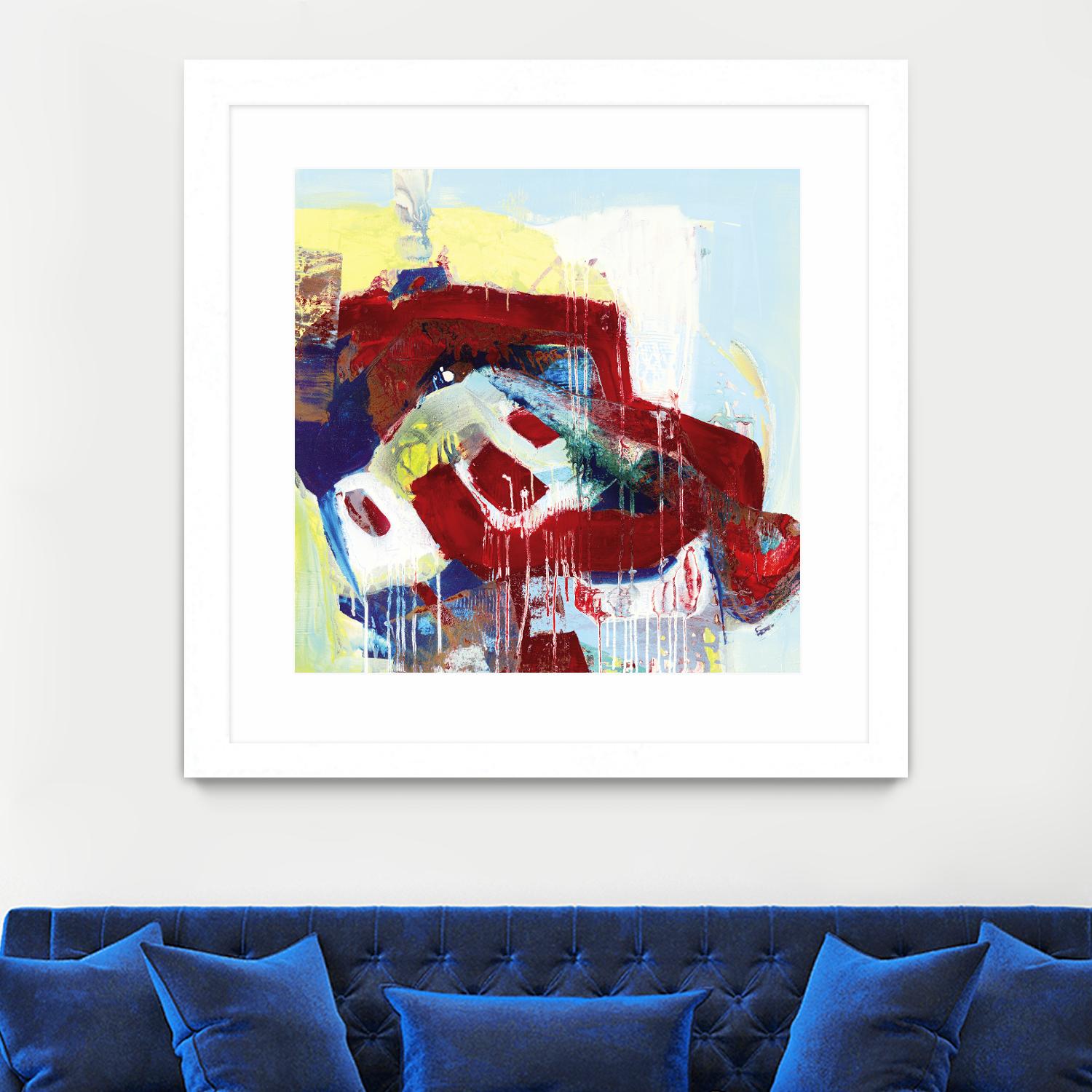 Kaleidoscopic Days II by Bianka Guna on GIANT ART - white abstract