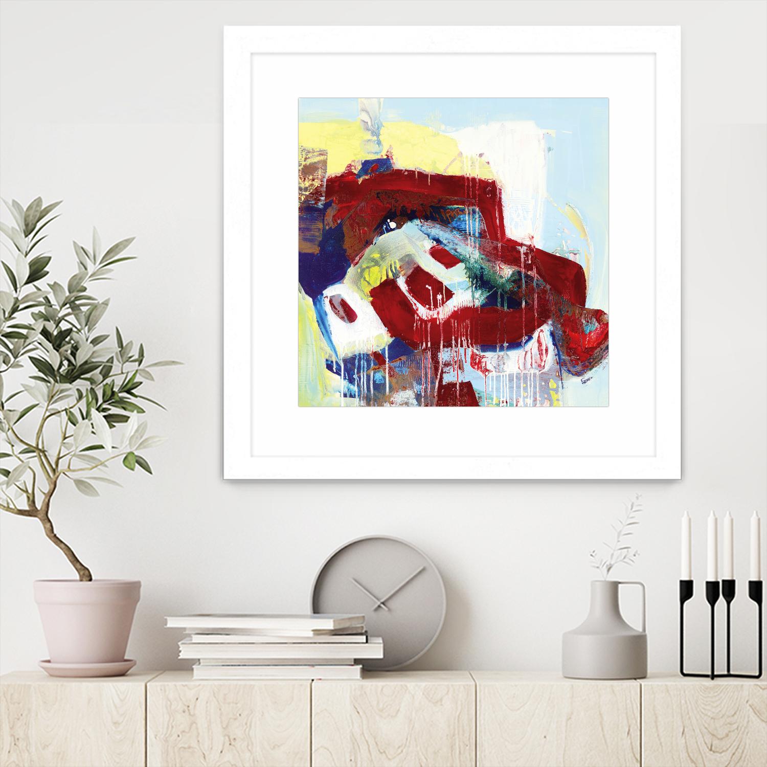 Kaleidoscopic Days II by Bianka Guna on GIANT ART - white abstract