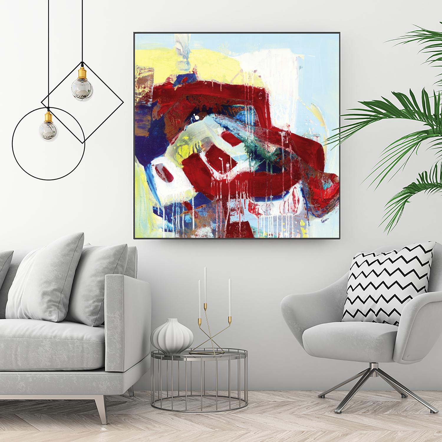 Kaleidoscopic Days II by Bianka Guna on GIANT ART - white abstract