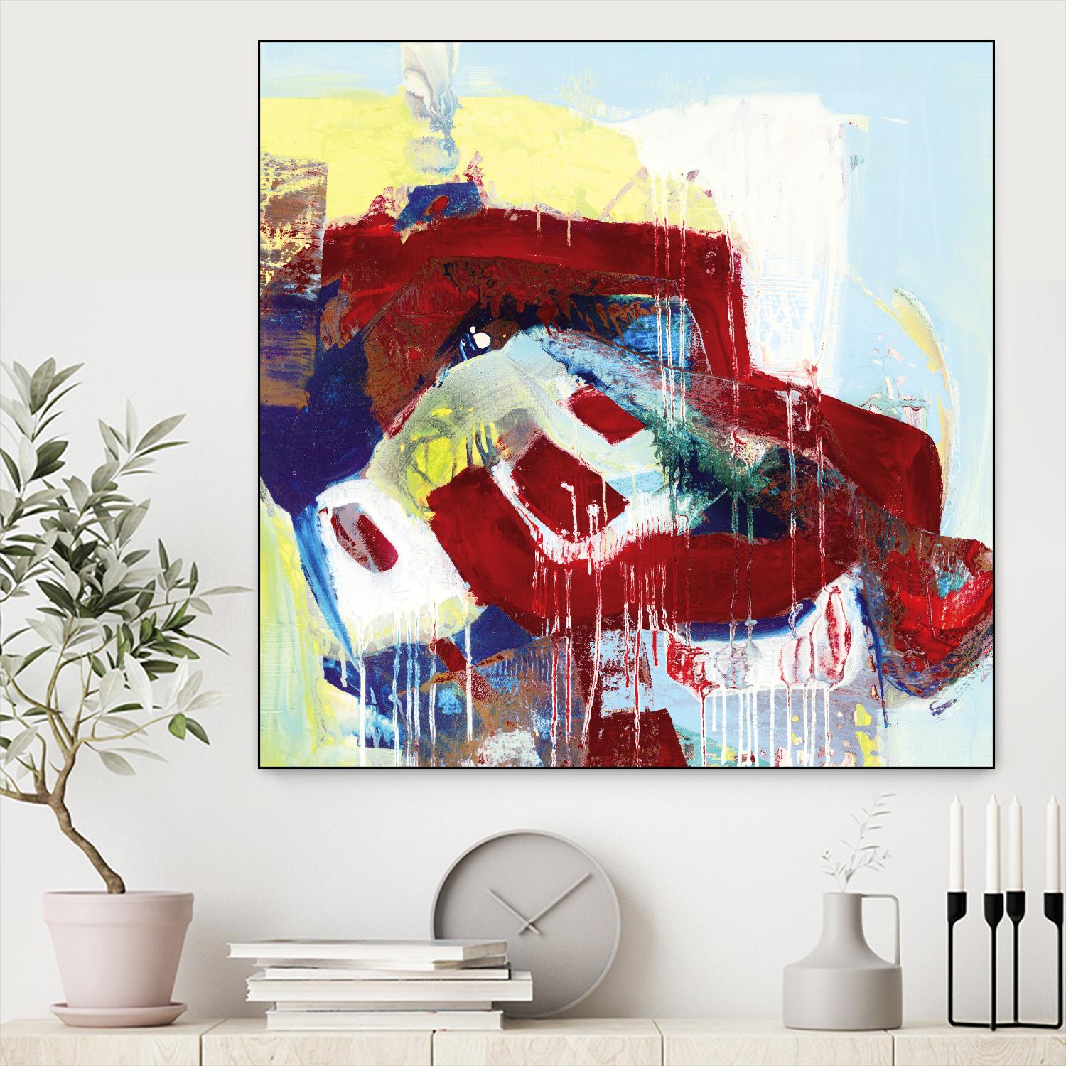 Kaleidoscopic Days II by Bianka Guna on GIANT ART - white abstract