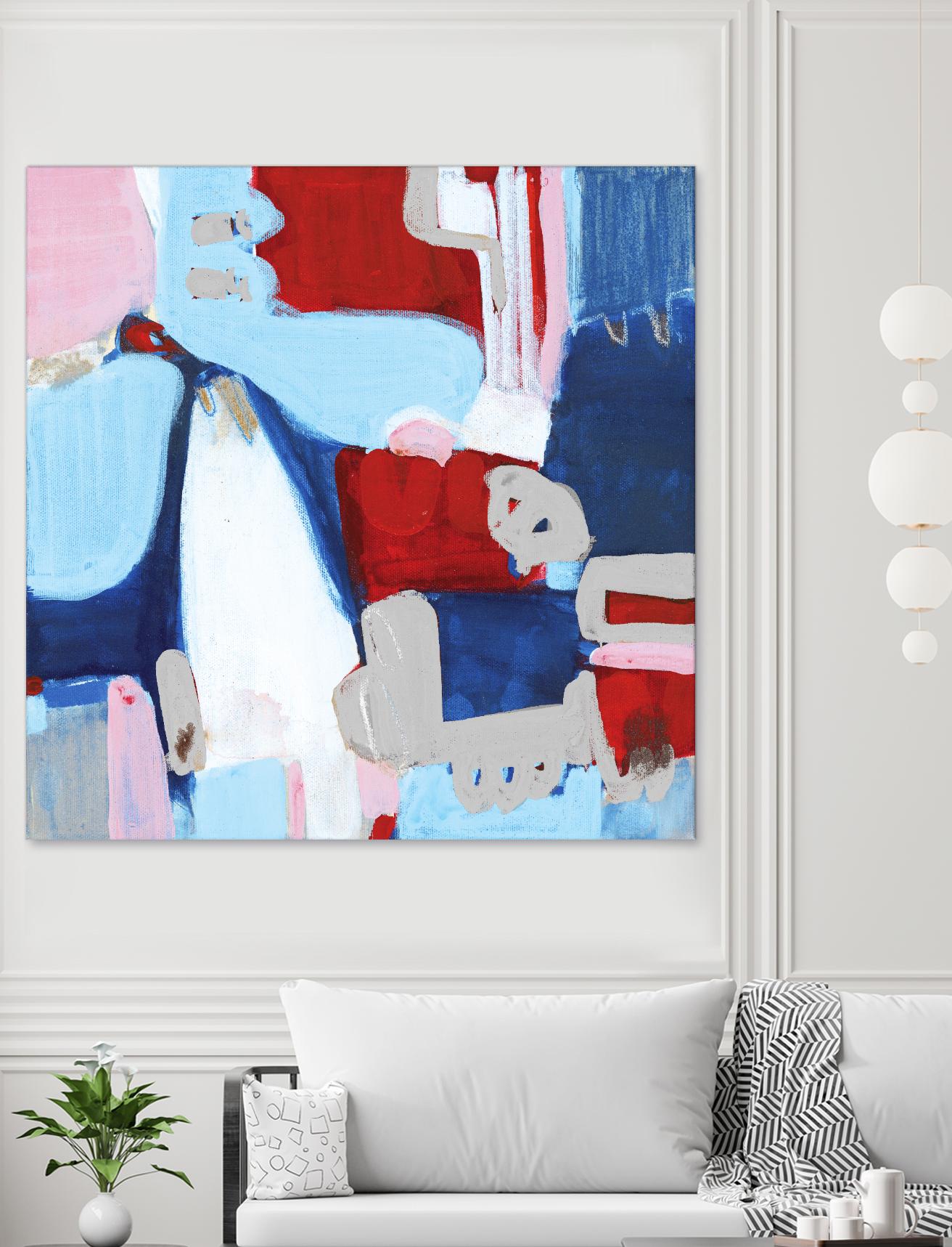 Little Secrets I by Bianka Guna on GIANT ART - white abstract