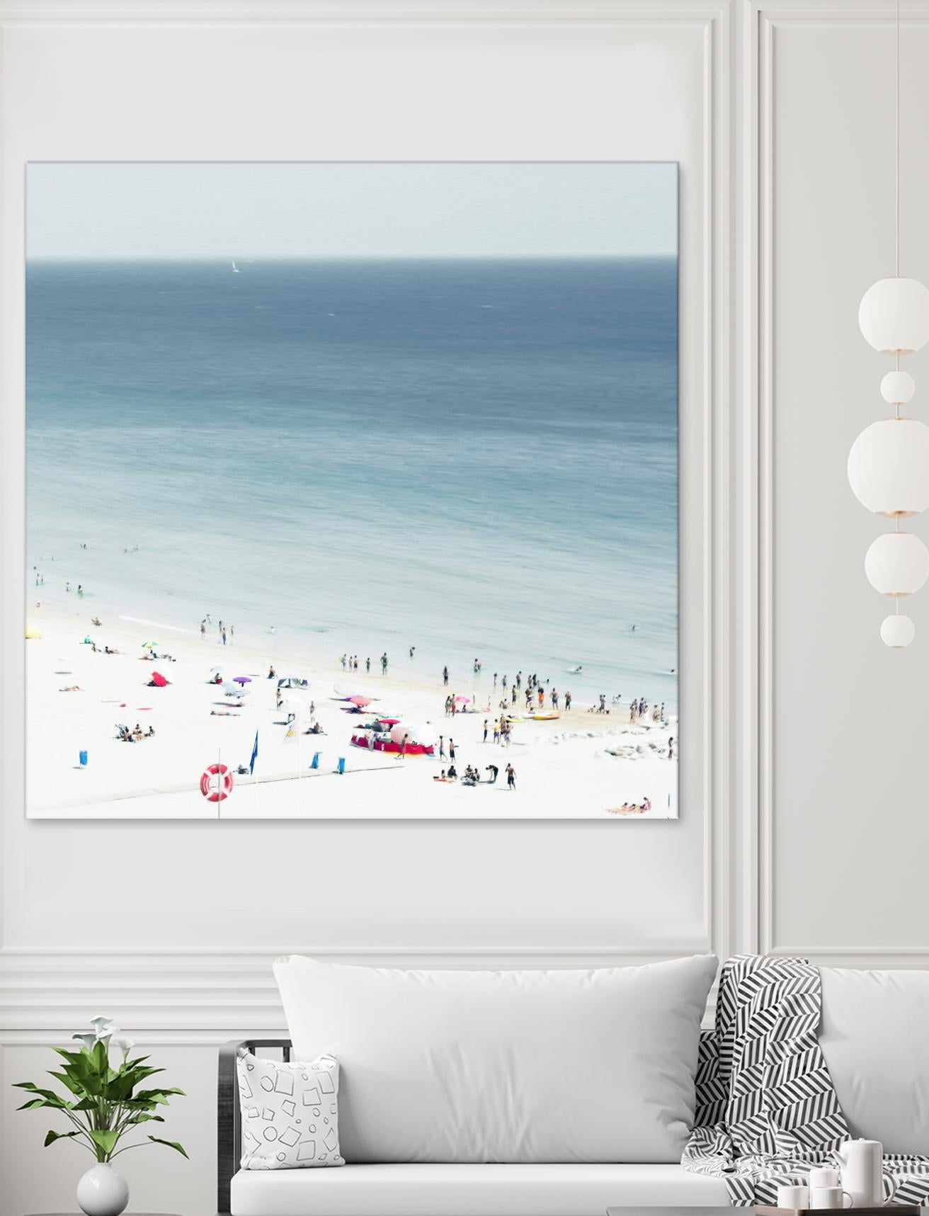 Sesimbra II by Ingrid Beddoes on GIANT ART - white sea scene