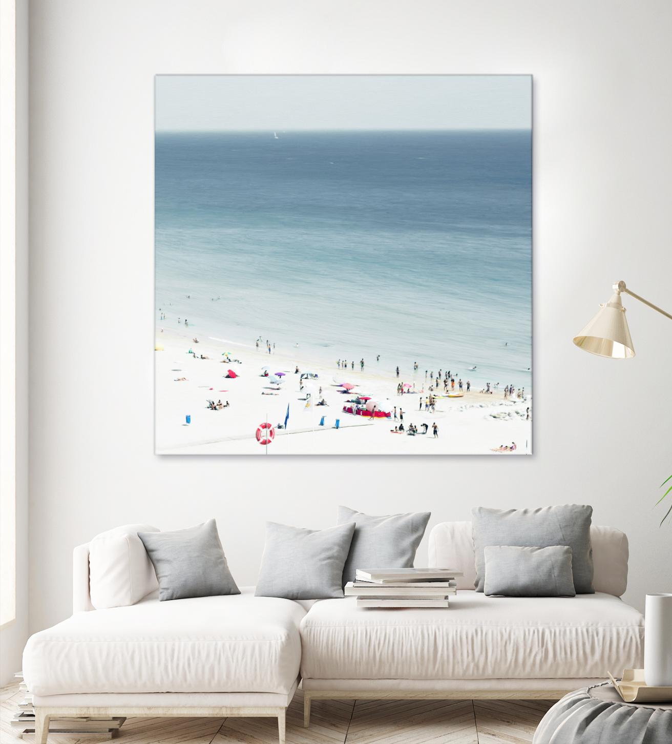 Sesimbra II by Ingrid Beddoes on GIANT ART - white sea scene
