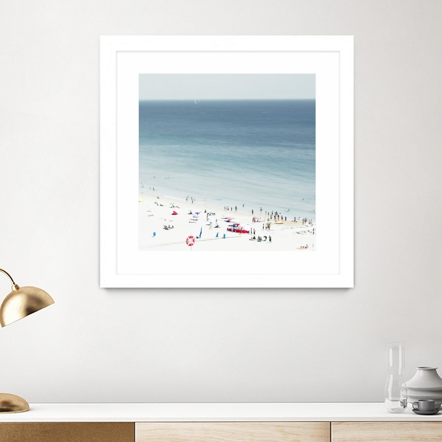 Sesimbra II by Ingrid Beddoes on GIANT ART - white sea scene